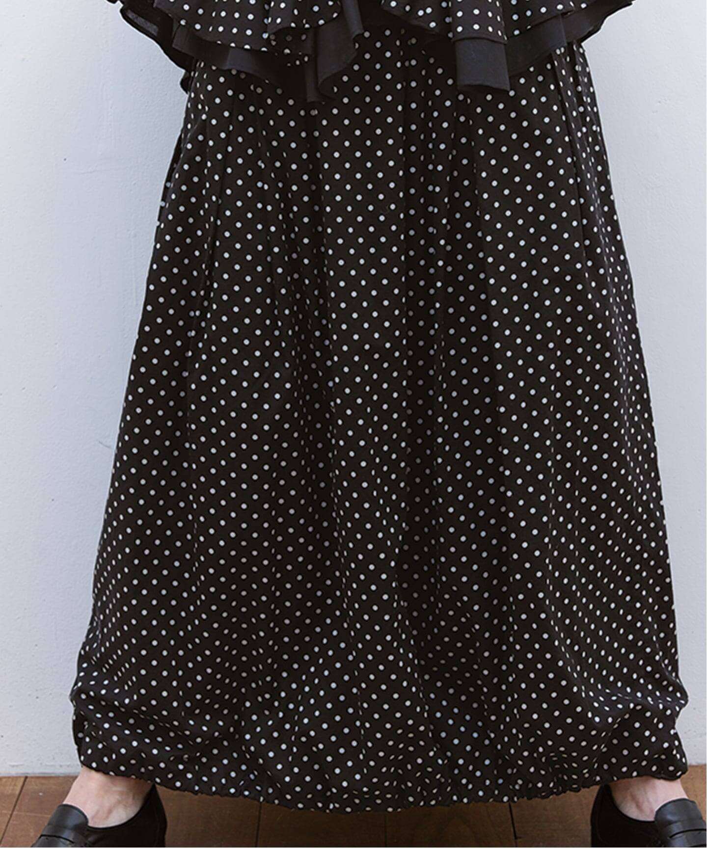 一部店舗+WEB限定》Glyph Polka dot Balloon Skirt（ロング・マキシ丈 