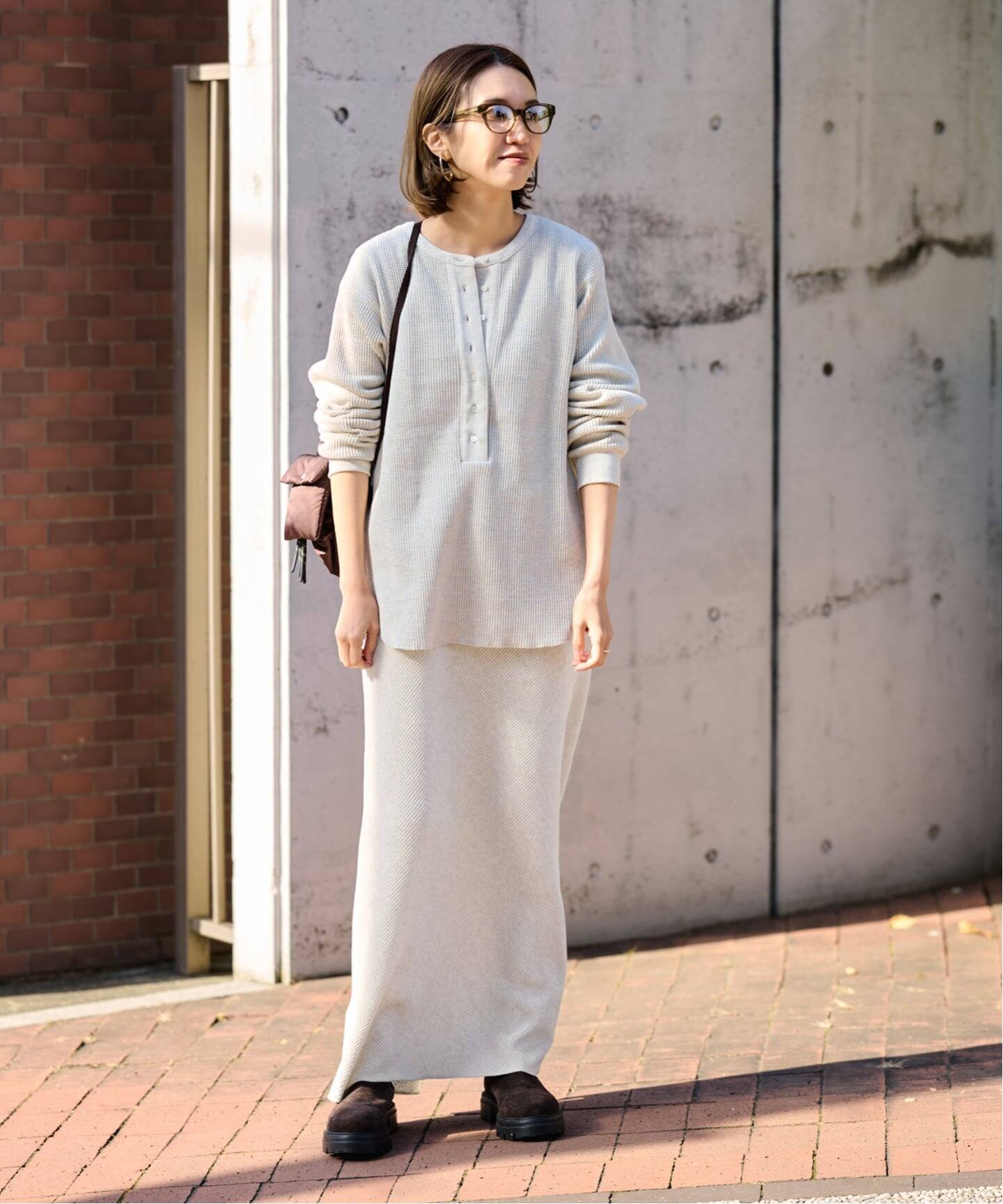 ≪WEB限定 / 追加≫ワッフルストレートスカート 2（ロング・マキシ丈