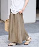 リヨセル麻フレアスカート