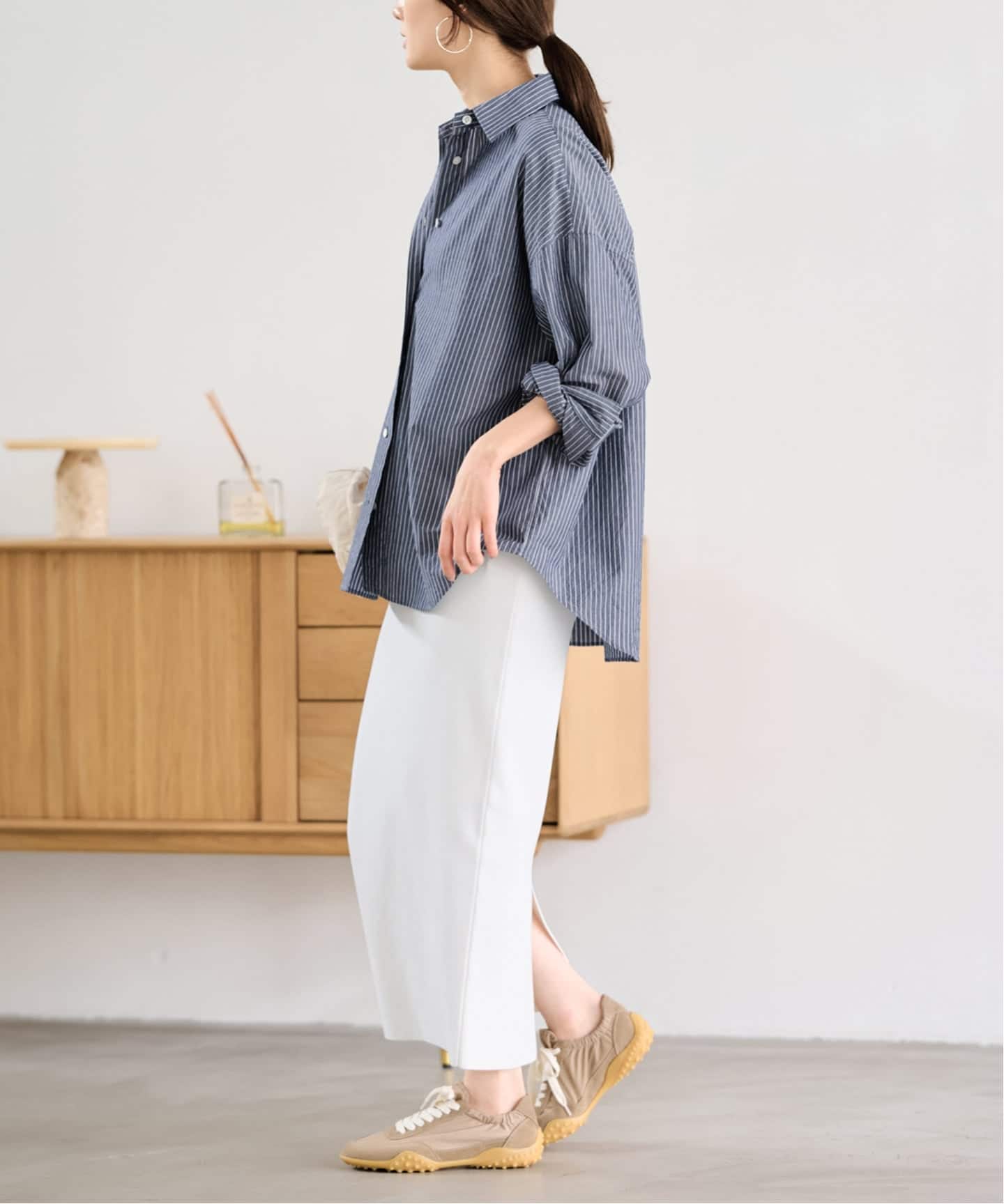 ≪追加 / 洗濯機洗い可能≫VIS-NYフルニードルタイトスカート（ロング