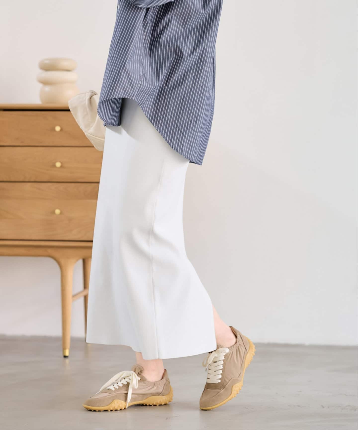 FRAMeWORK VIS-NYフルニードルタイトスカート新品未使用38 ≪追加≫VIS-NYフルニードルタイトスカート（ロング・マキシ丈スカート