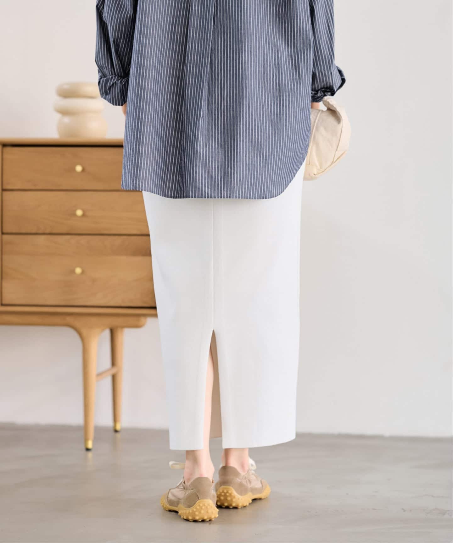 ≪追加 / 洗濯機洗い可能≫VIS-NYフルニードルタイトスカート（ロング