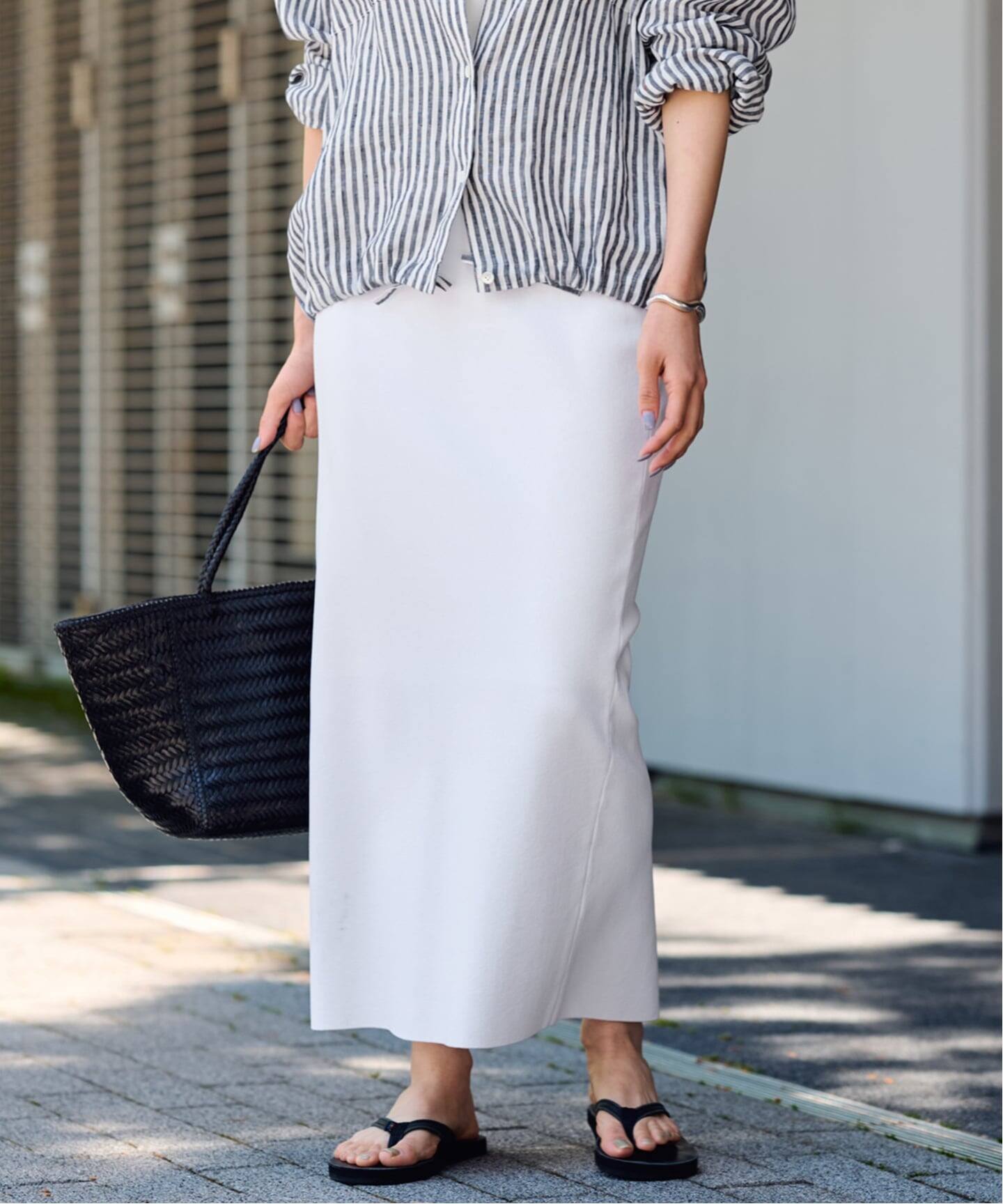 ≪追加予約 / 洗濯機洗い可能≫VIS-NYフルニードルタイトスカート