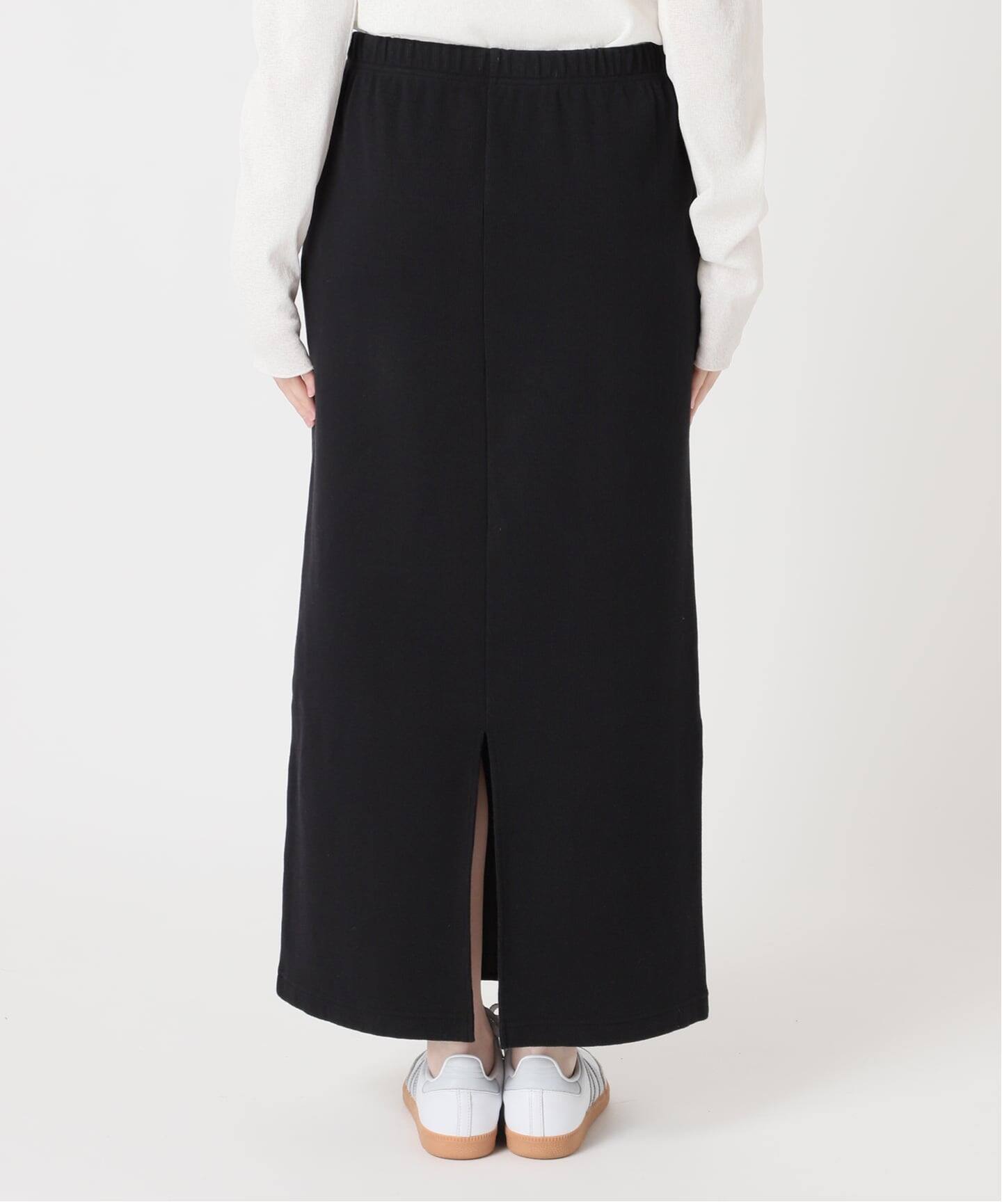 ≪手洗い可≫コットンリブスカート（ロング・マキシ丈スカート