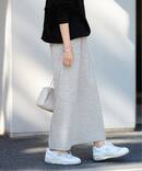 ≪手洗い可≫コットンリブスカート