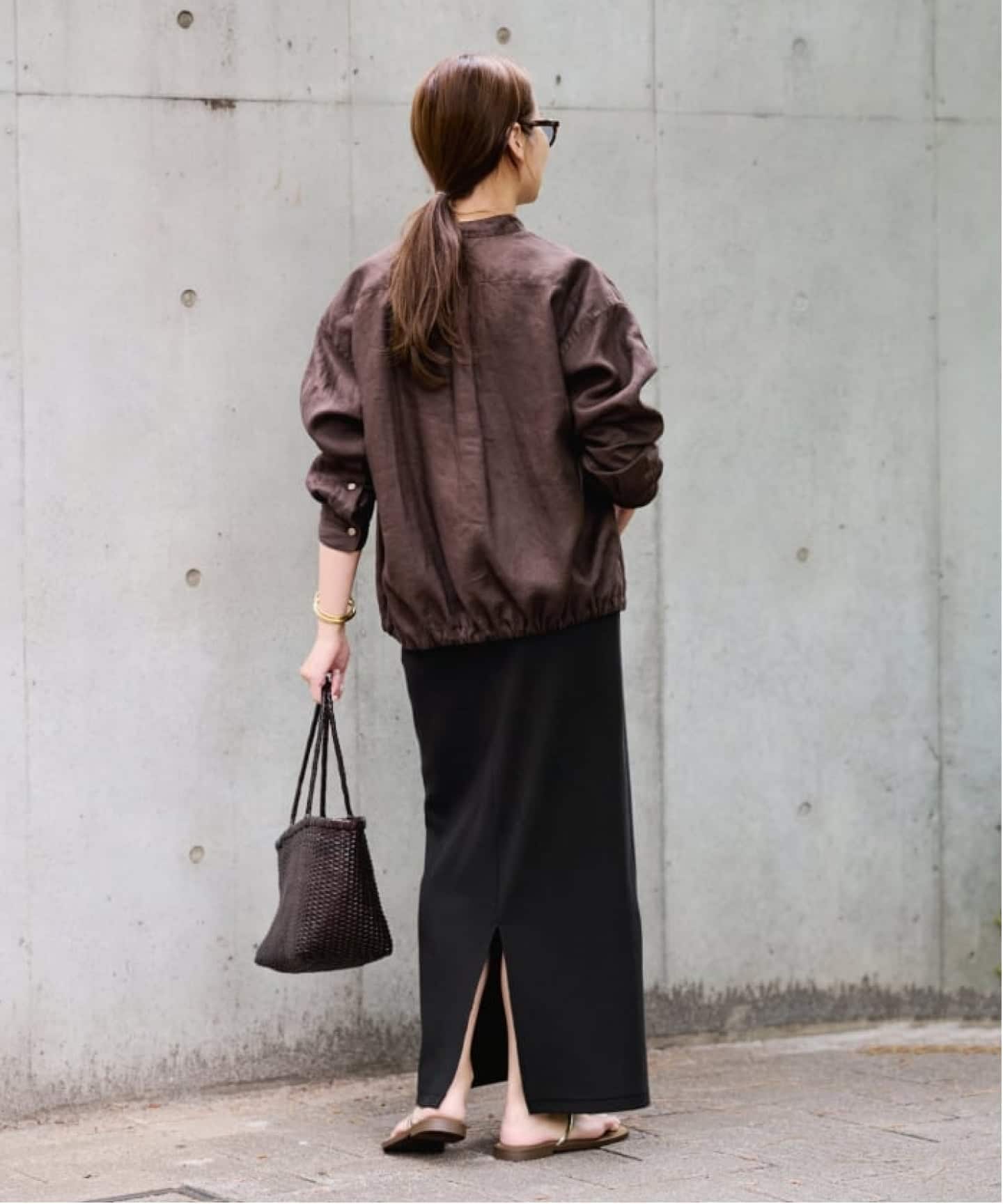 ≪WEB限定 /手洗い可 / 追加≫コットンリブスカート 2（ロング・マキシ