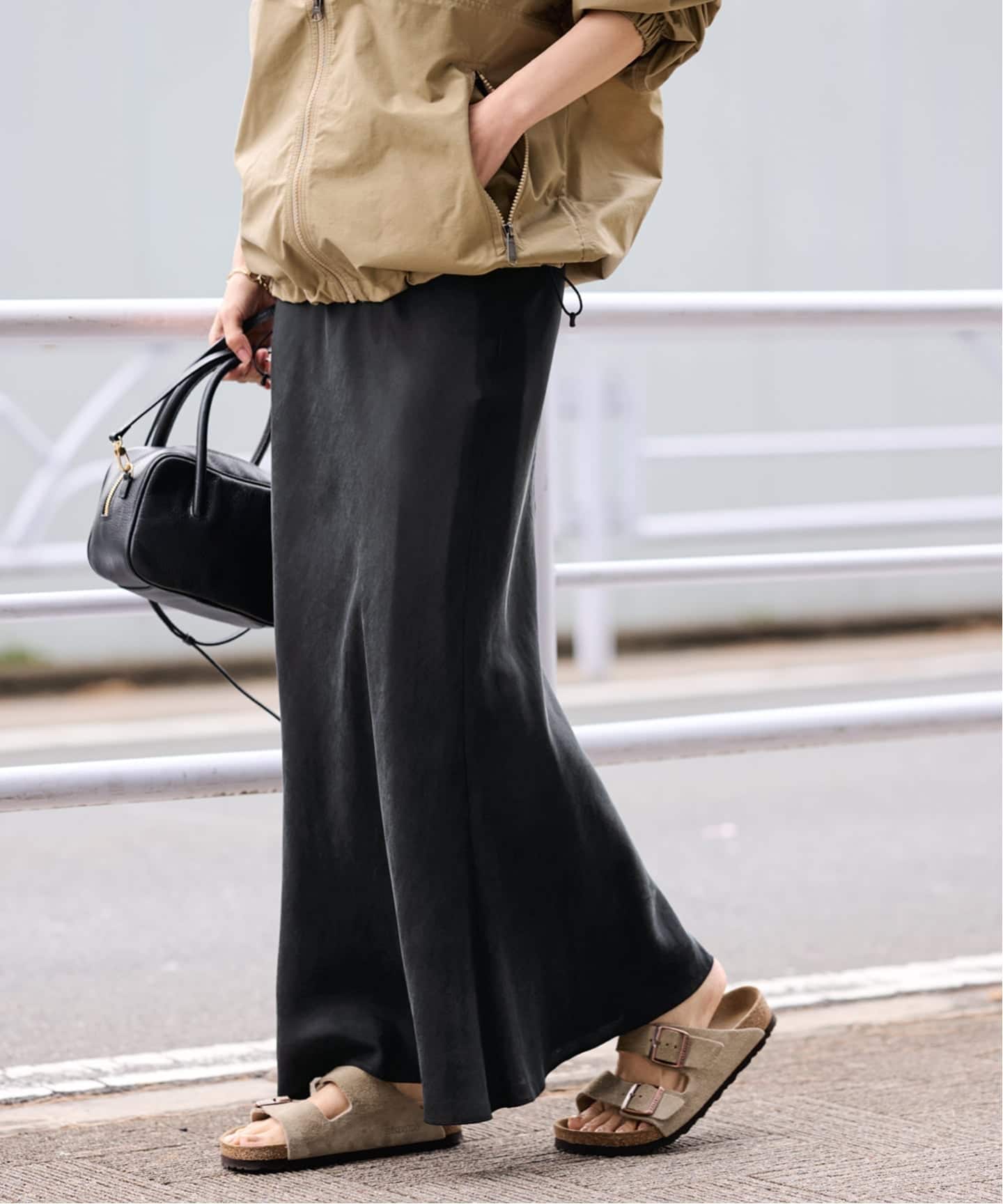 ≪新色 / 追加≫シルキーキュプラバイアススカート（ロング・マキシ丈