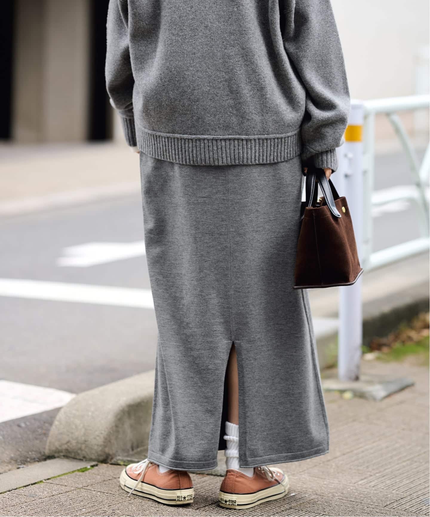 ≪予約≫ウォッシャブルニットスカート（ロング・マキシ丈スカート