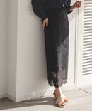 《WEB限定追加2》リバーレースIラインスカート