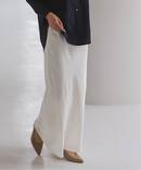 《26SS先行予約》リンクルサテンナローAラインスカート