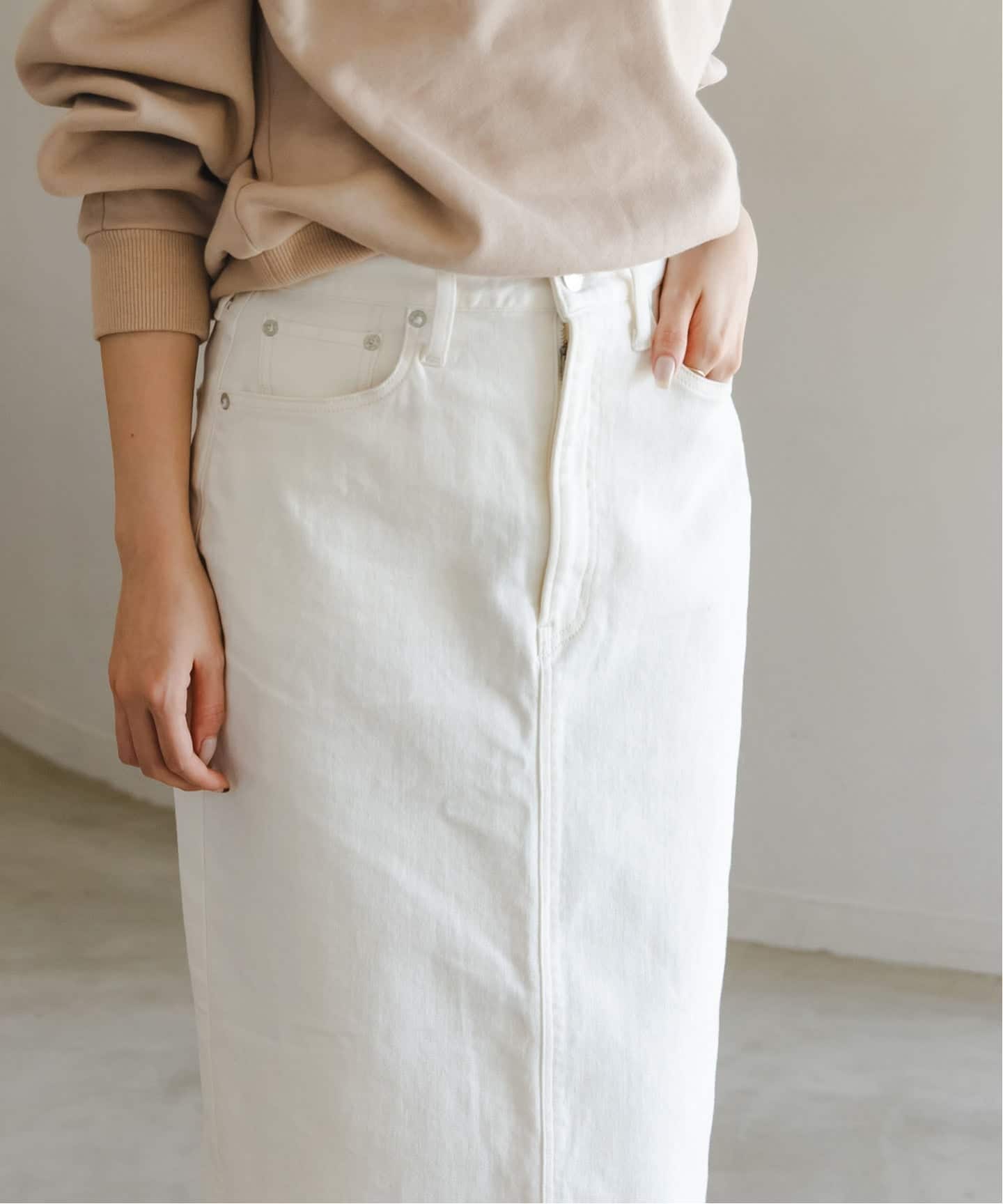 ノーブル　デニムスカート　別注　NEED by heritage RINA 24 NEEDBY heritage（ニードバイヘリテージ） デニムスカート 「NOBLE別注