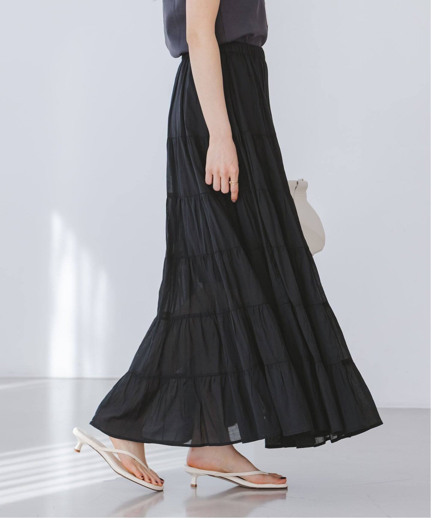 COUTURE D'ADAM/クチュールドアダム SushiVoile Tiered Skirt（ロング