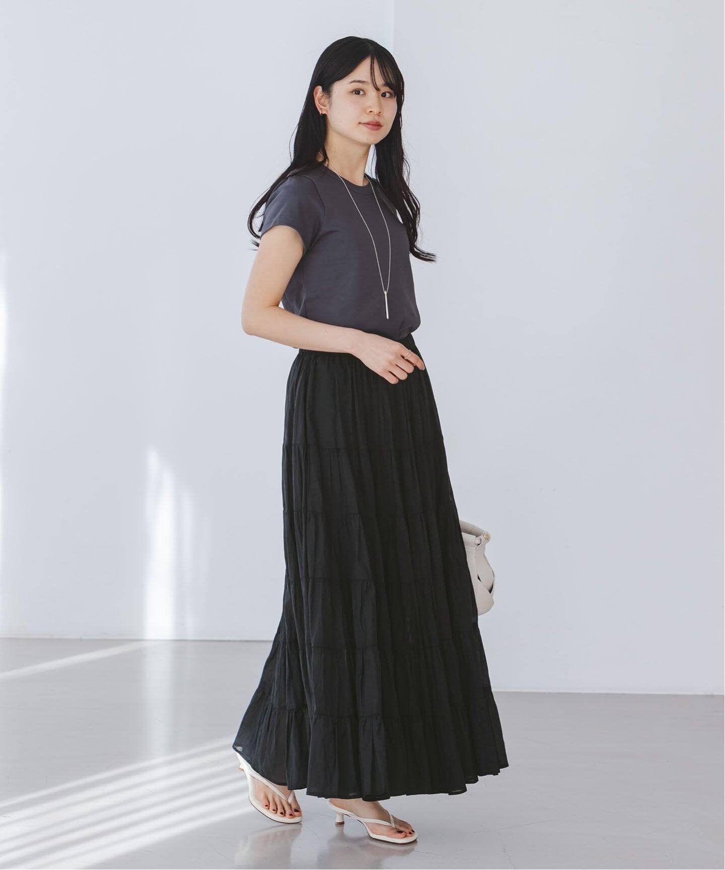 COUTURE D'ADAM/クチュールドアダム SushiVoile Tiered Skirt（ロング