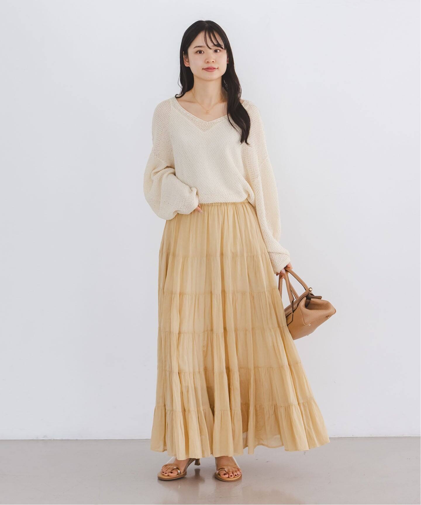 予約》COUTURE D'ADAM/クチュールドアダム SushiVoile Tiered Skirt