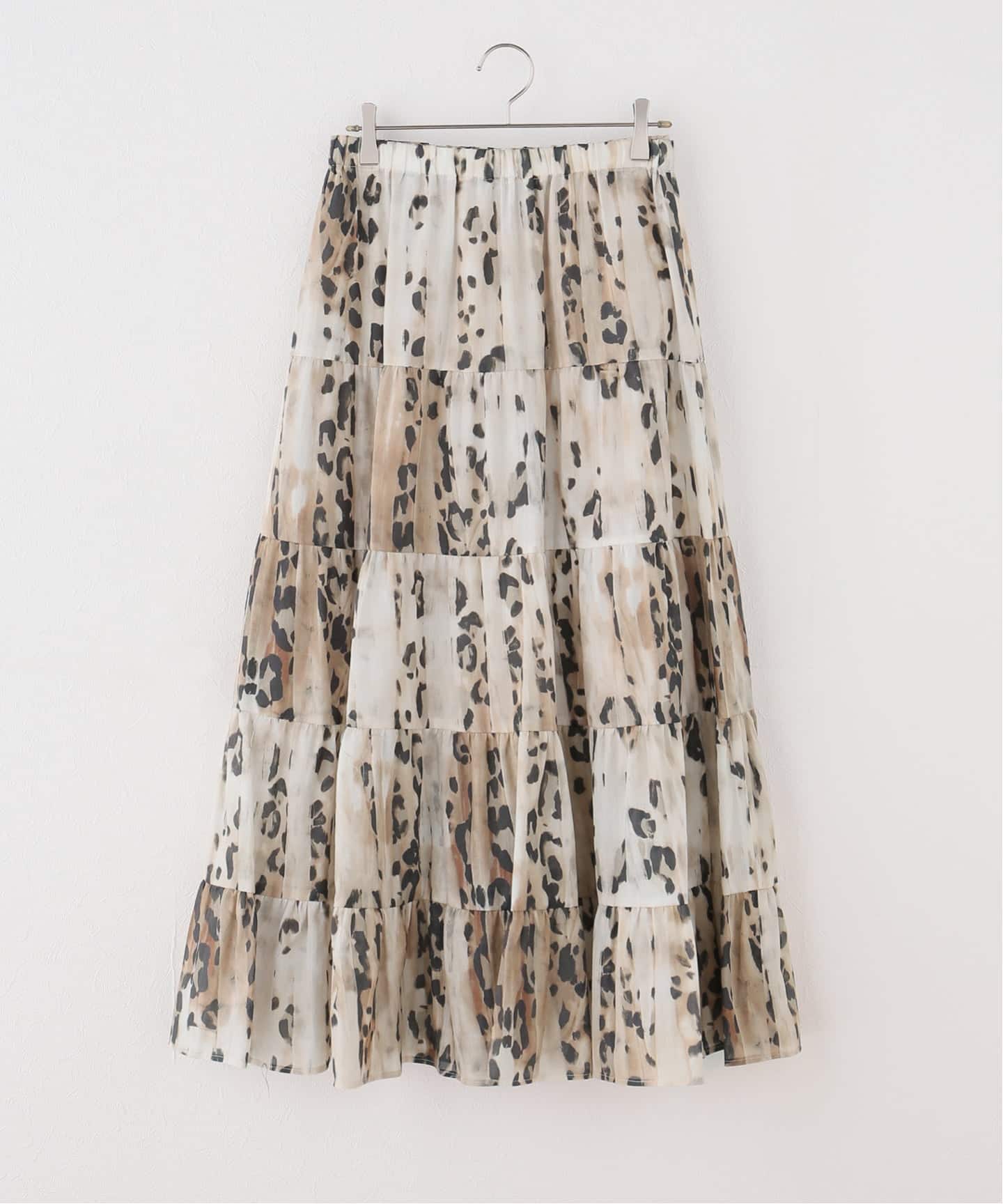 【COUTURE D’ADAM】美品 パイル レース スカート 金ボタン COUTURE D'ADAM/クチュールドアダム Leopard Italian Print Tired