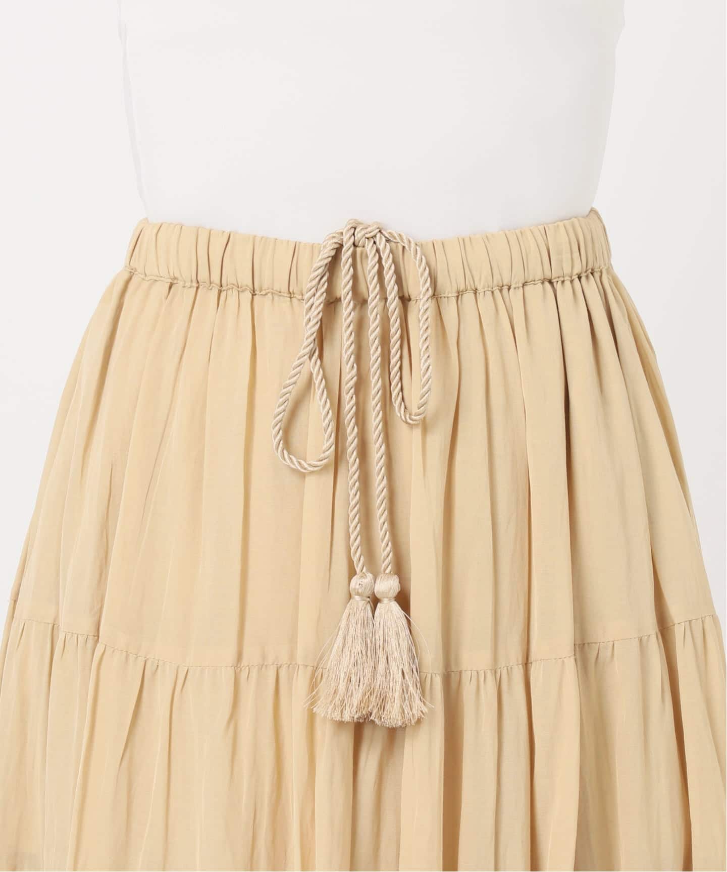 【COUTURE D’ADAM】美品 パイル レース スカート 金ボタン 予約・NOBLE別注カラー》COUTURE D'ADAM SushiVoile Tiered Skirt