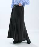 TWトロ/ストライプ プリーツスカート