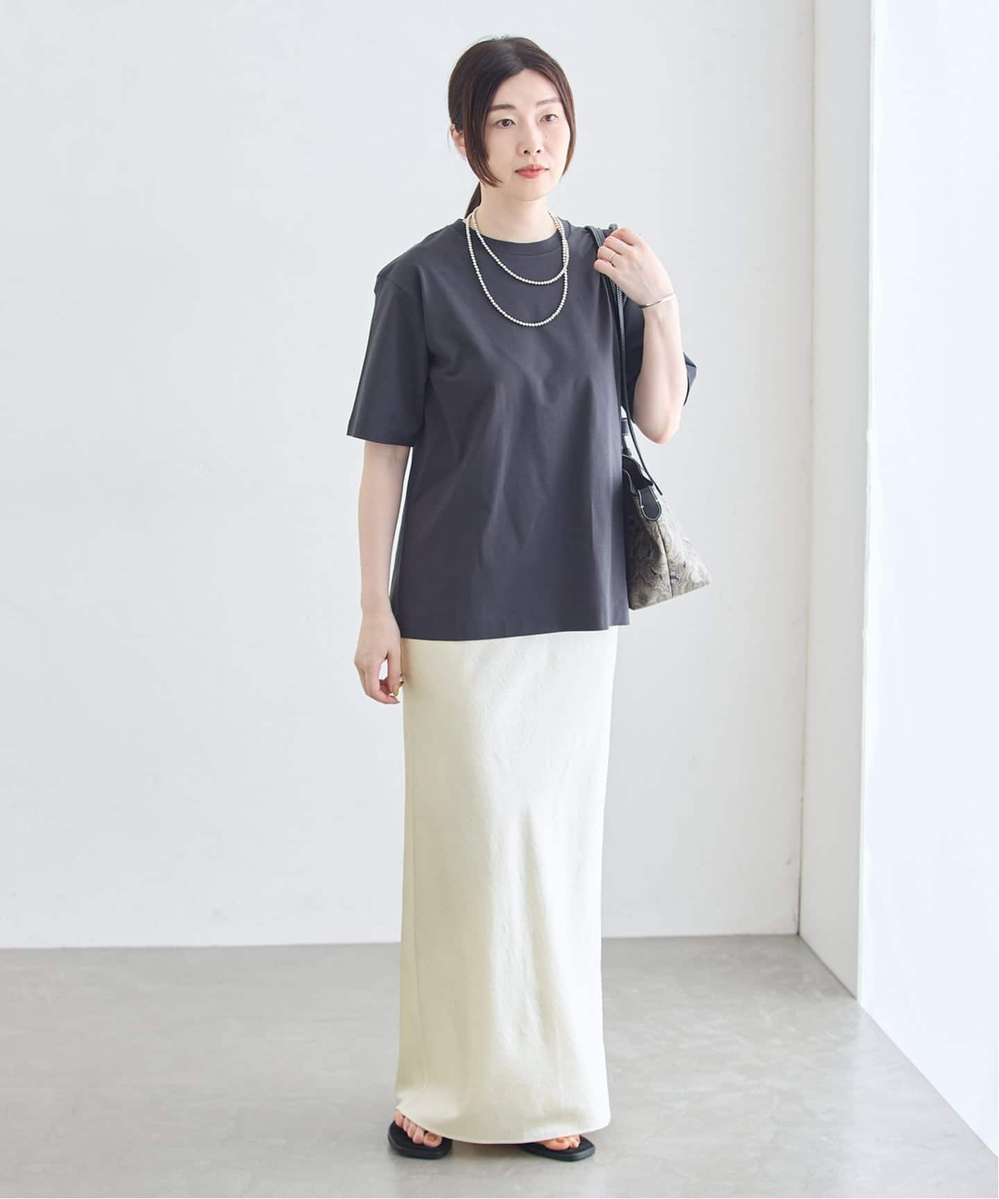 追加2/手洗い可》サテンスカート（ロング・マキシ丈スカート