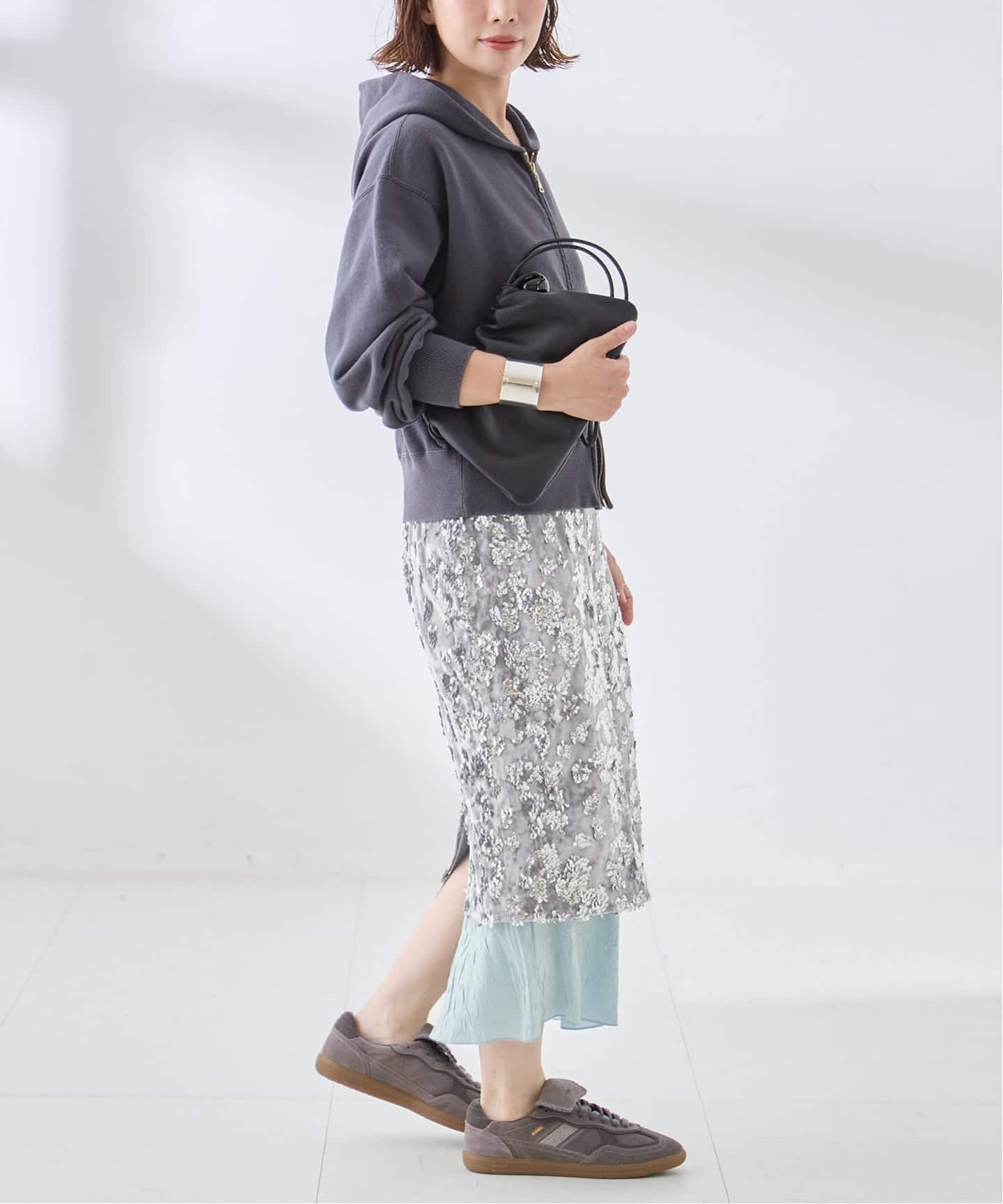 予約》Uhr/ウーア Shine Skirt スカート（ロング・マキシ丈スカート