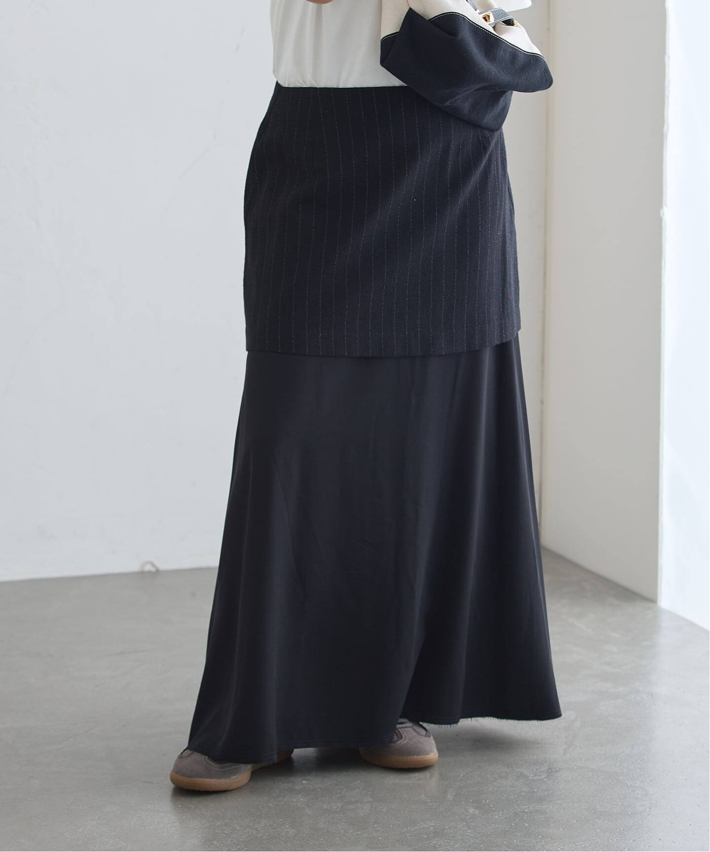 Uhr/ウーア Layered Skirt スカート（ロング・マキシ丈スカート 