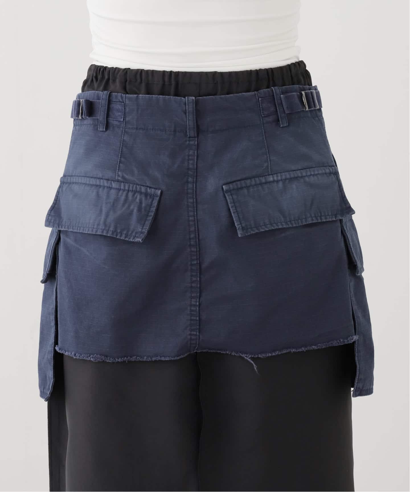 INSCRIRE アンスクリア　スカート INSCRIRE/アンスクリア Cargo Layered Skirt スカート（その他スカート