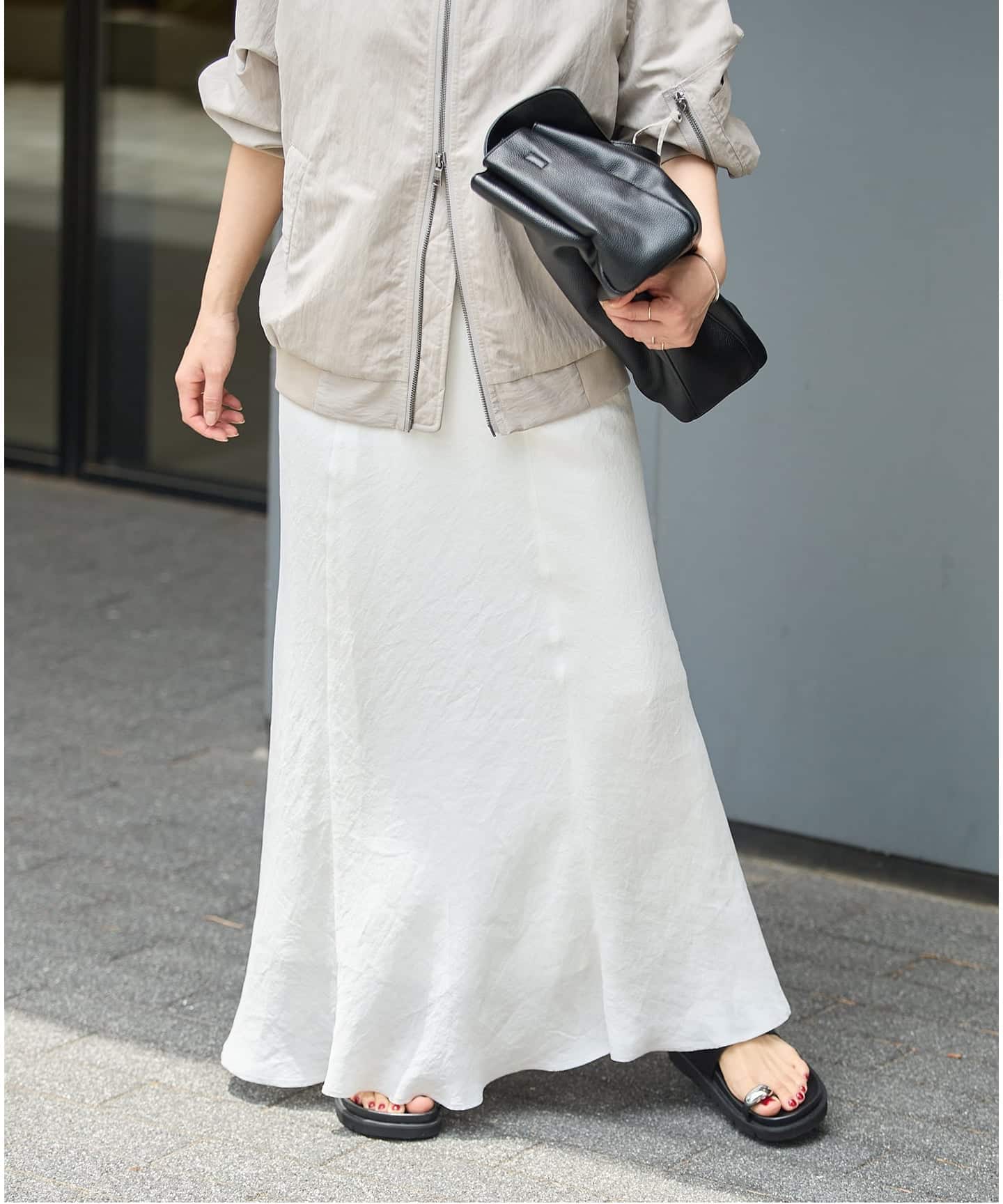 【専用】JOURNAL STANDARD LUXE ボタニーローンスカート 追加》ヴィンテージキュプラローンスカート（ロング・マキシ丈スカート