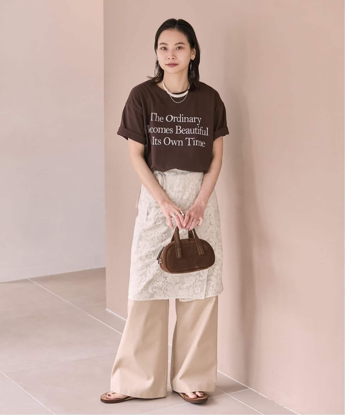 journalstandardluxe 【DECEMBER】ラップスカート WEB限定追加予約2》【osedit】エンブロイダリーオーガンジーラップ