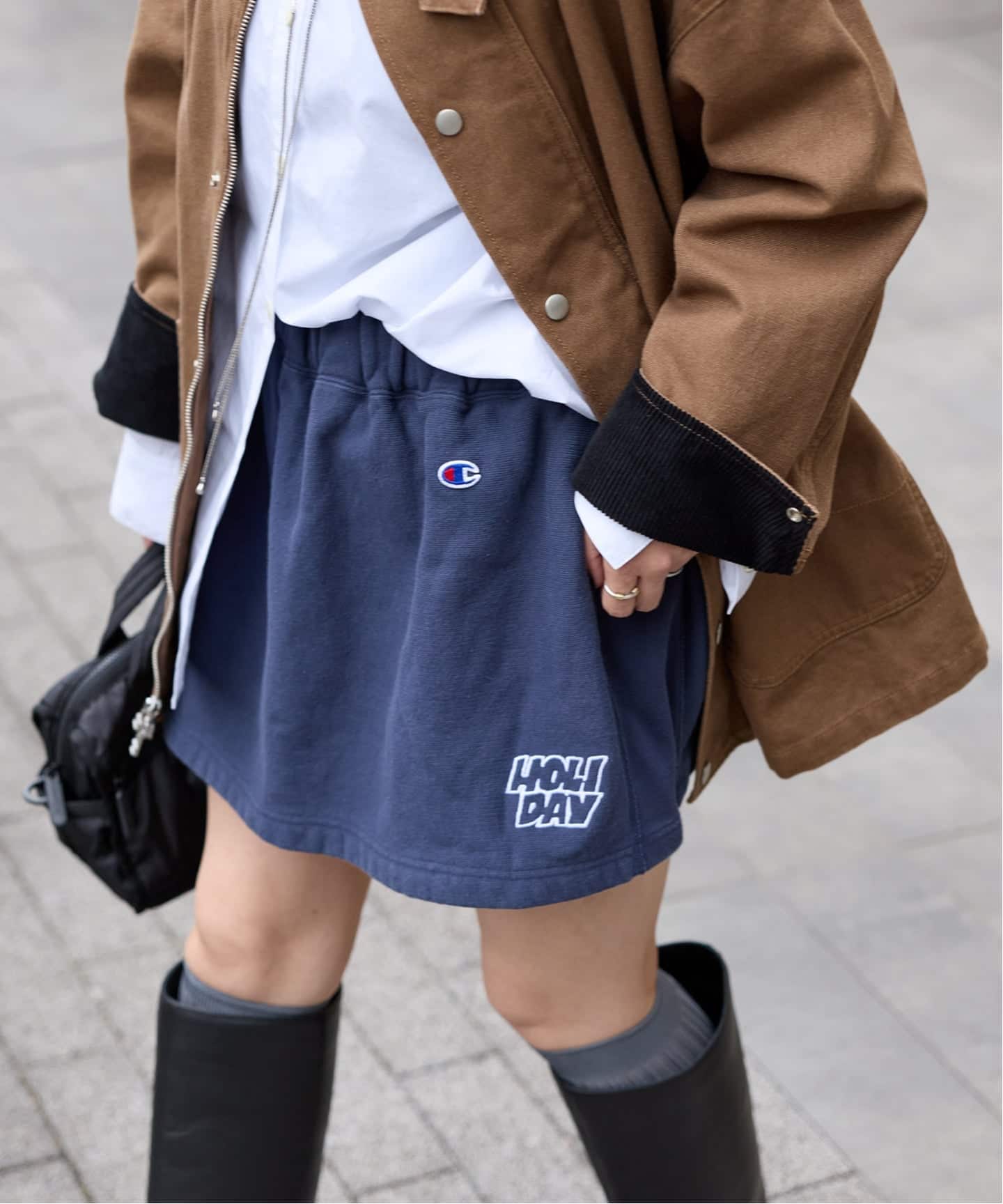holiday ジャーナルスタンダードChampion スカート 予約》別注【CHAMPION*JOURNAL STANDARD by HOLIDAY】MINI SKIRT（ミニ