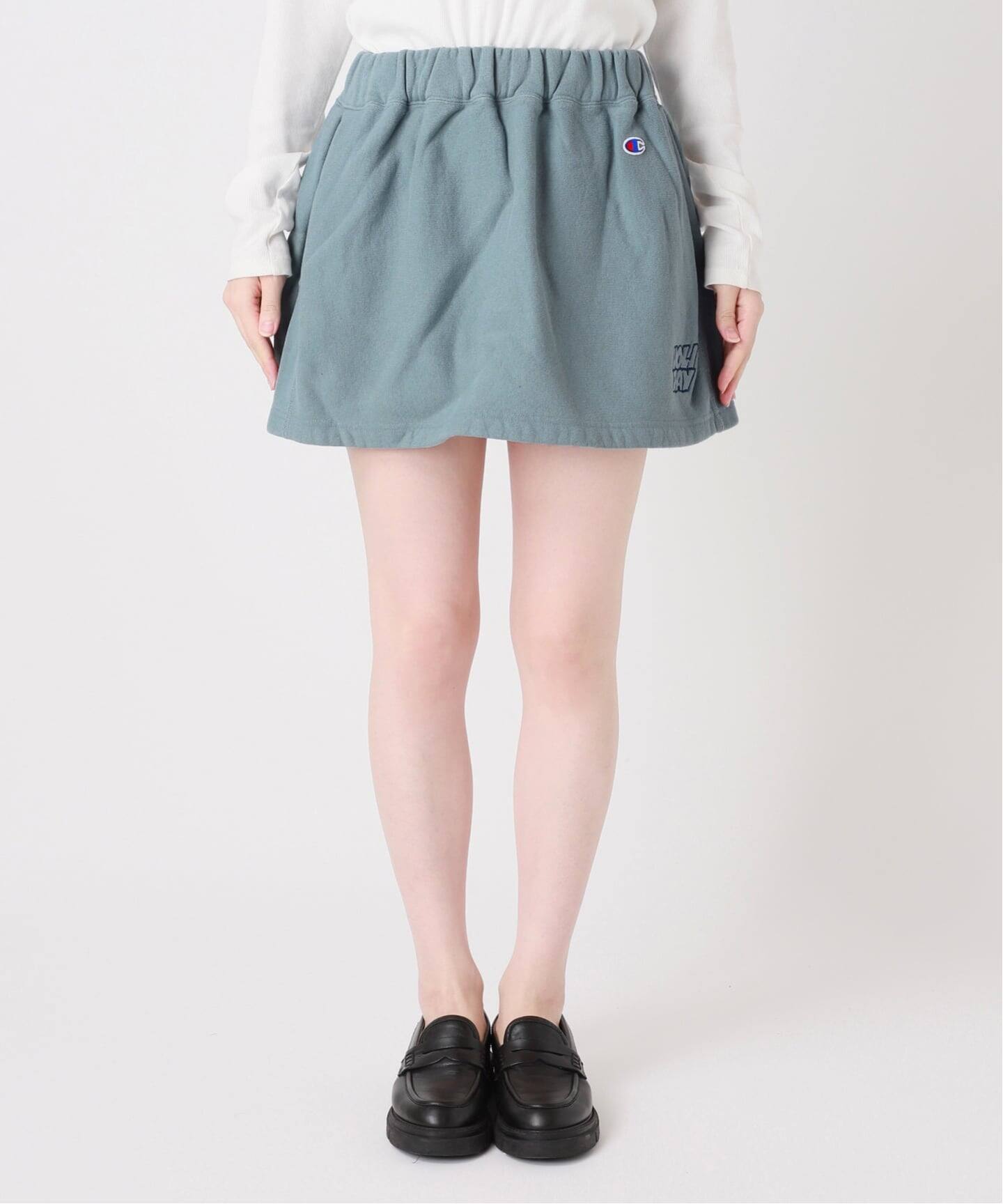 新品holiday ジャーナルスタンダードChampion ブラックミニスカート 予約》別注【CHAMPION*JOURNAL STANDARD by HOLIDAY】MINI SKIRT（ミニ