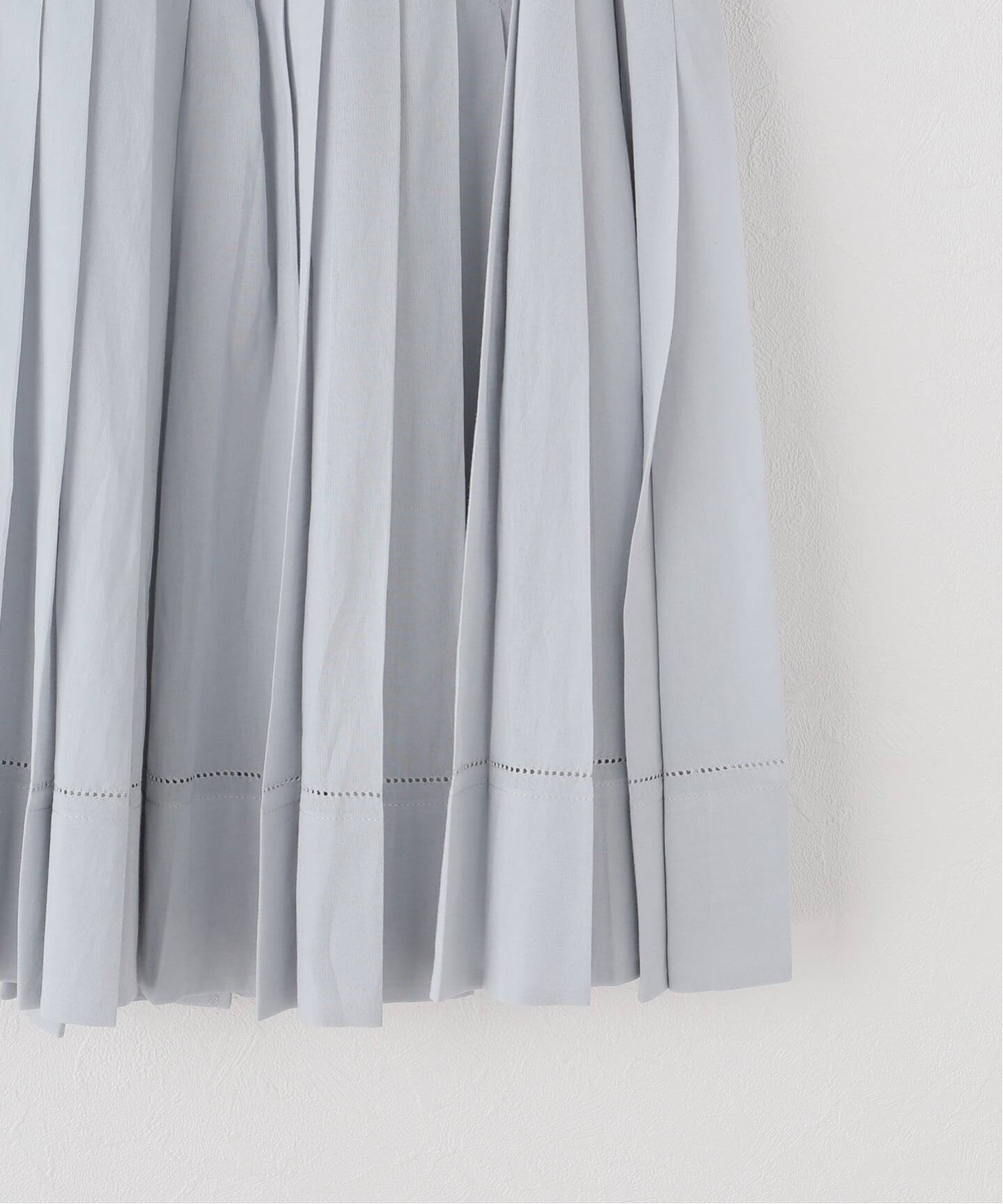LOW CLASSIC/ロウ クラシック】 PLEATED MIDI SKIRT（ひざ丈スカート 