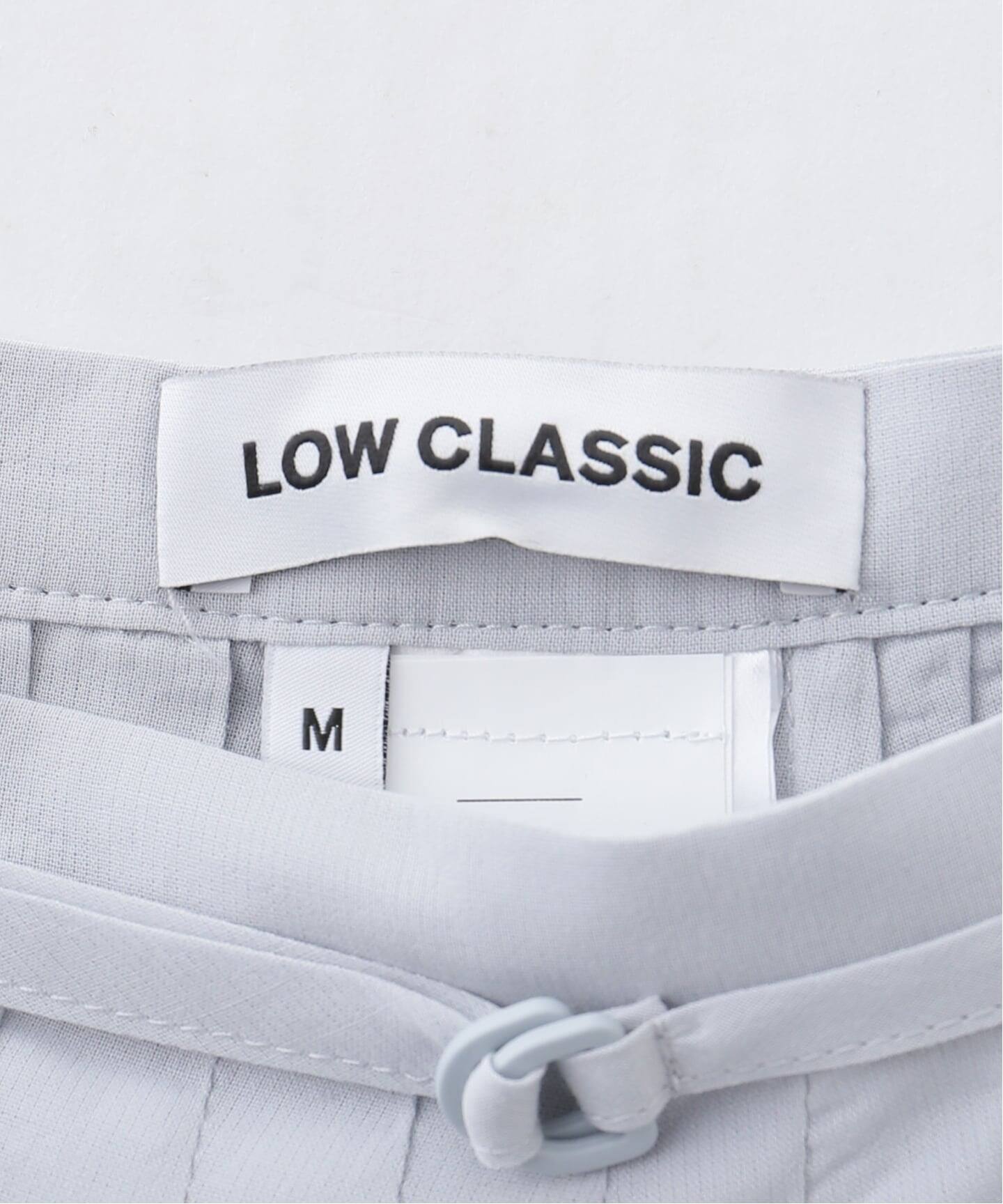 LOW CLASSIC/ロウ クラシック】 PLEATED MIDI SKIRT（ひざ丈スカート 
