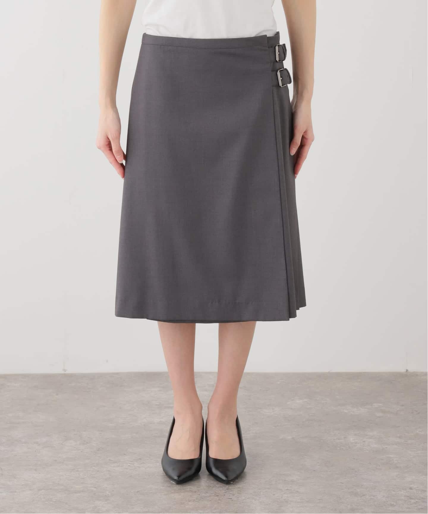 【DUNST/ダンスト】PLEATS MIDI SKIRT DUNST/ダンスト】PLEATS MIDI SKIRT（ひざ丈スカート）｜JOURNAL