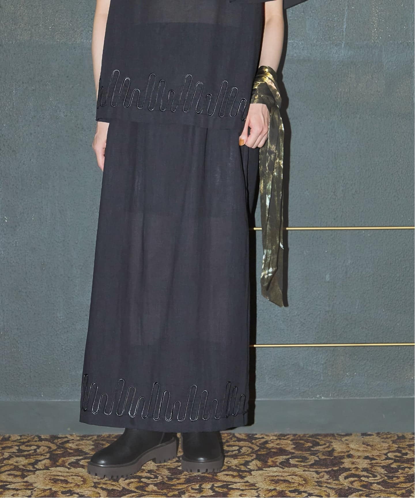 REOジャーナルスタンダード シームレス花柄レースの巻スカート REO様