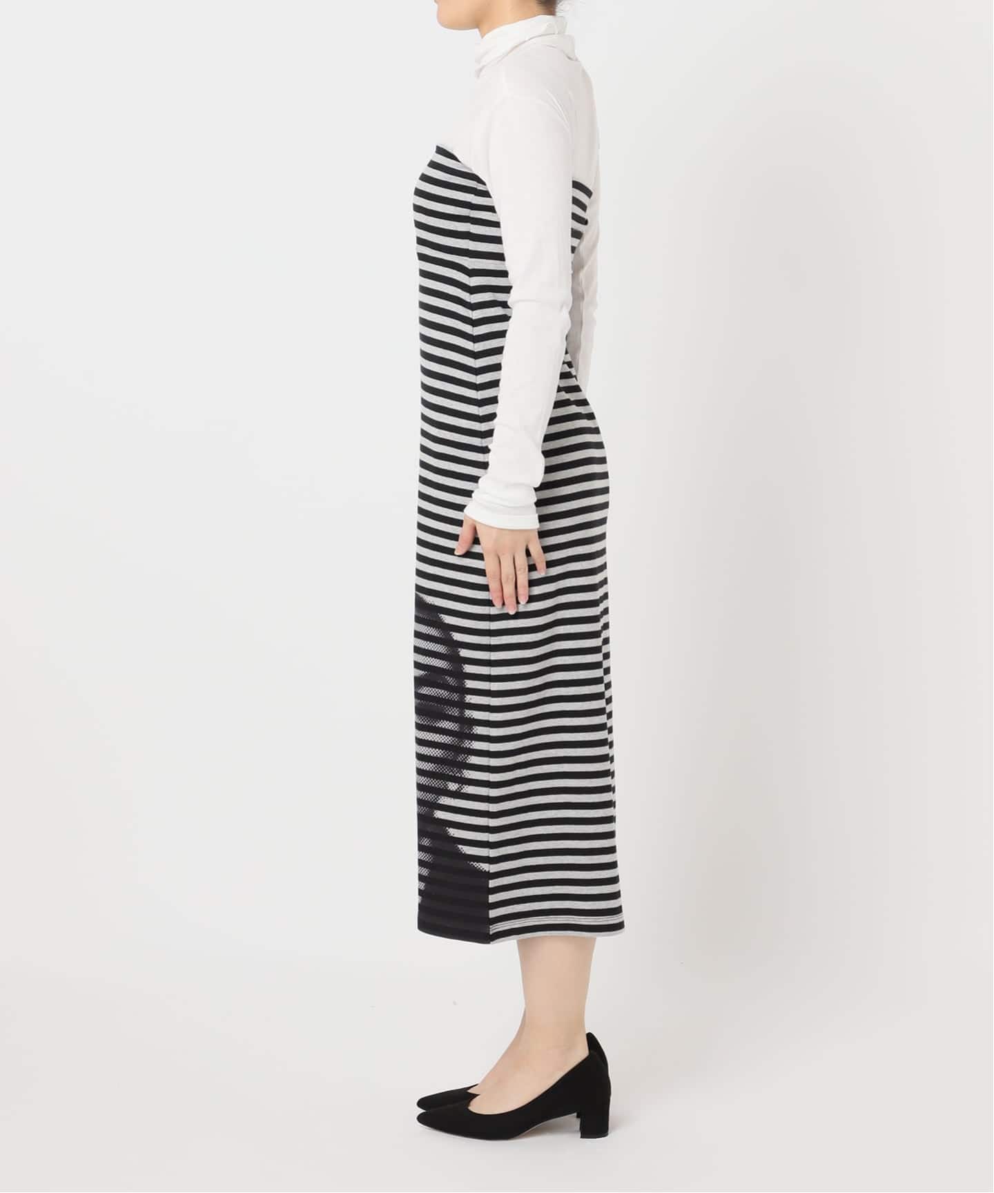 予約追加3》ボーダープリントスカート（ロング・マキシ丈スカート