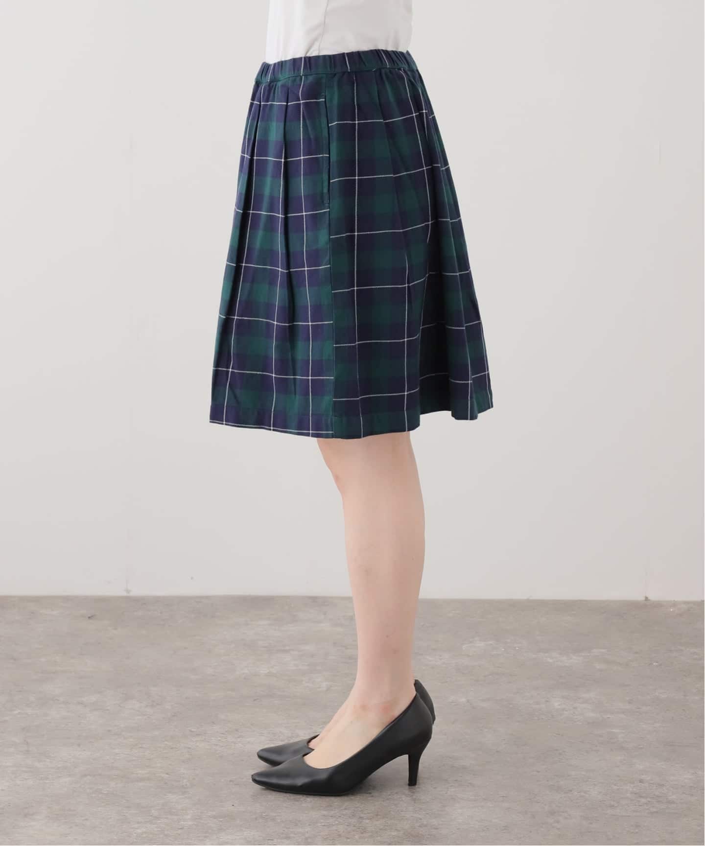 OBEY / オベイ】 SHELLY PLAID PLEATED SKIRT（ひざ丈スカート