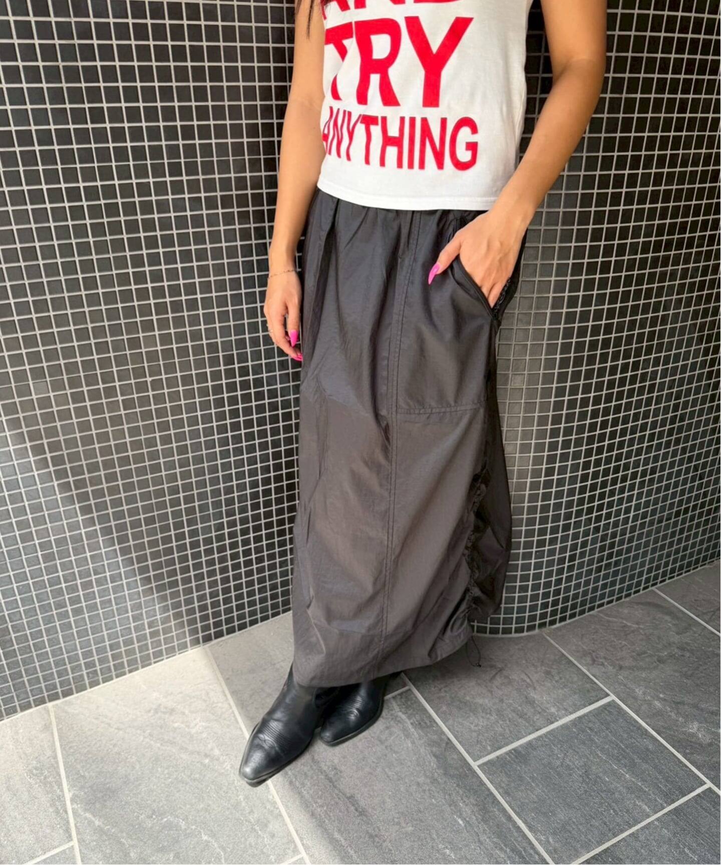 THE NORTH FACE / ザ ノースフェイス】 GAR WIND SKIRT（ロング