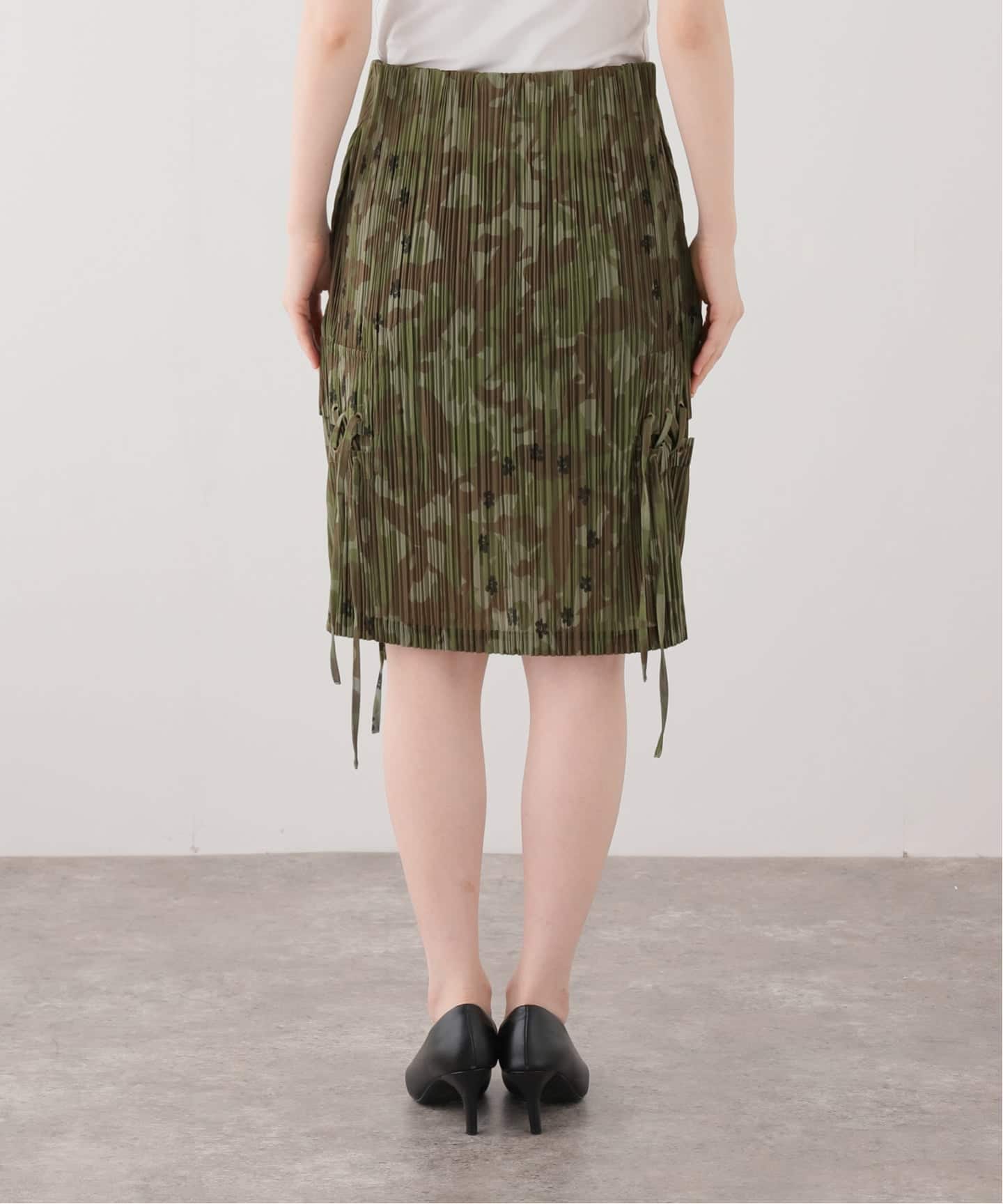 P.A.M/パム】OAKLEAF PLEATED SKIRT（ひざ丈スカート）｜Oriens
