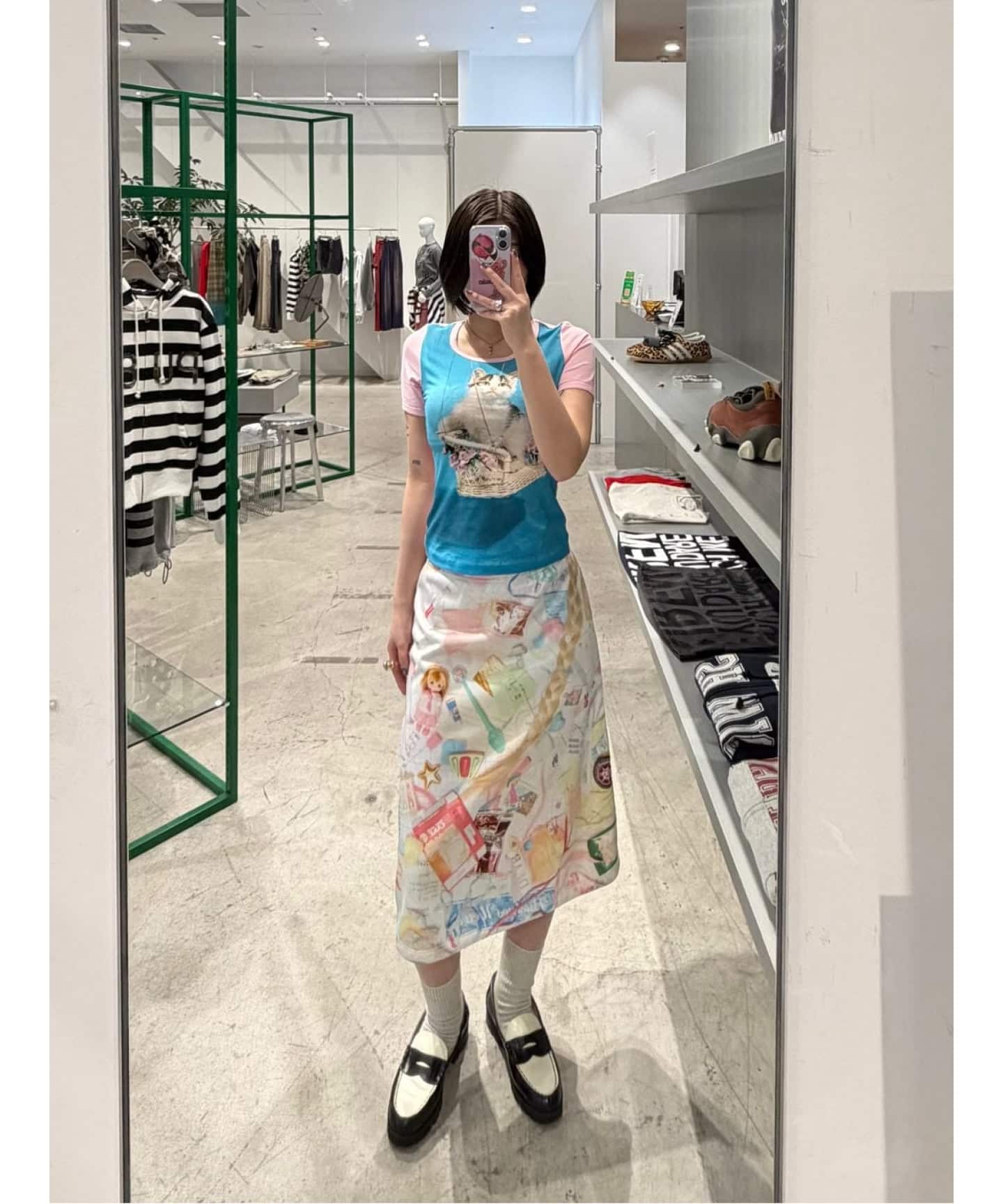 Ashley Williams】 HEAVY JERSEY SKIRT（ひざ丈スカート）｜Oriens