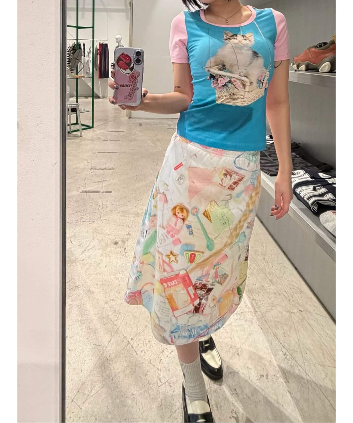 Ashley Williams】 HEAVY JERSEY SKIRT（ひざ丈スカート）｜Oriens