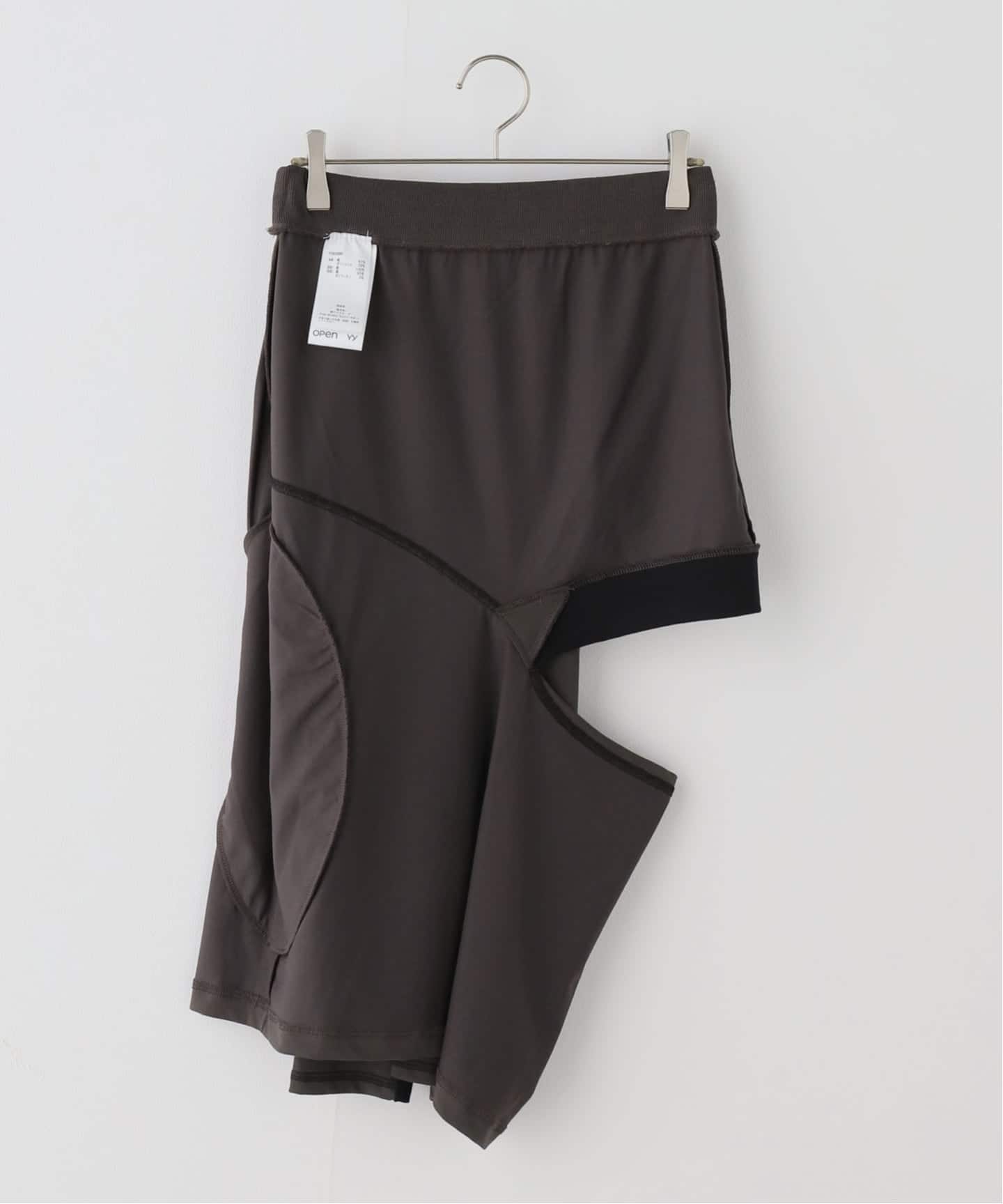 OPEN YY / オープンワイワイ】 COLOR BLOCK PANEL CUTOUT SKIRT（ひざ