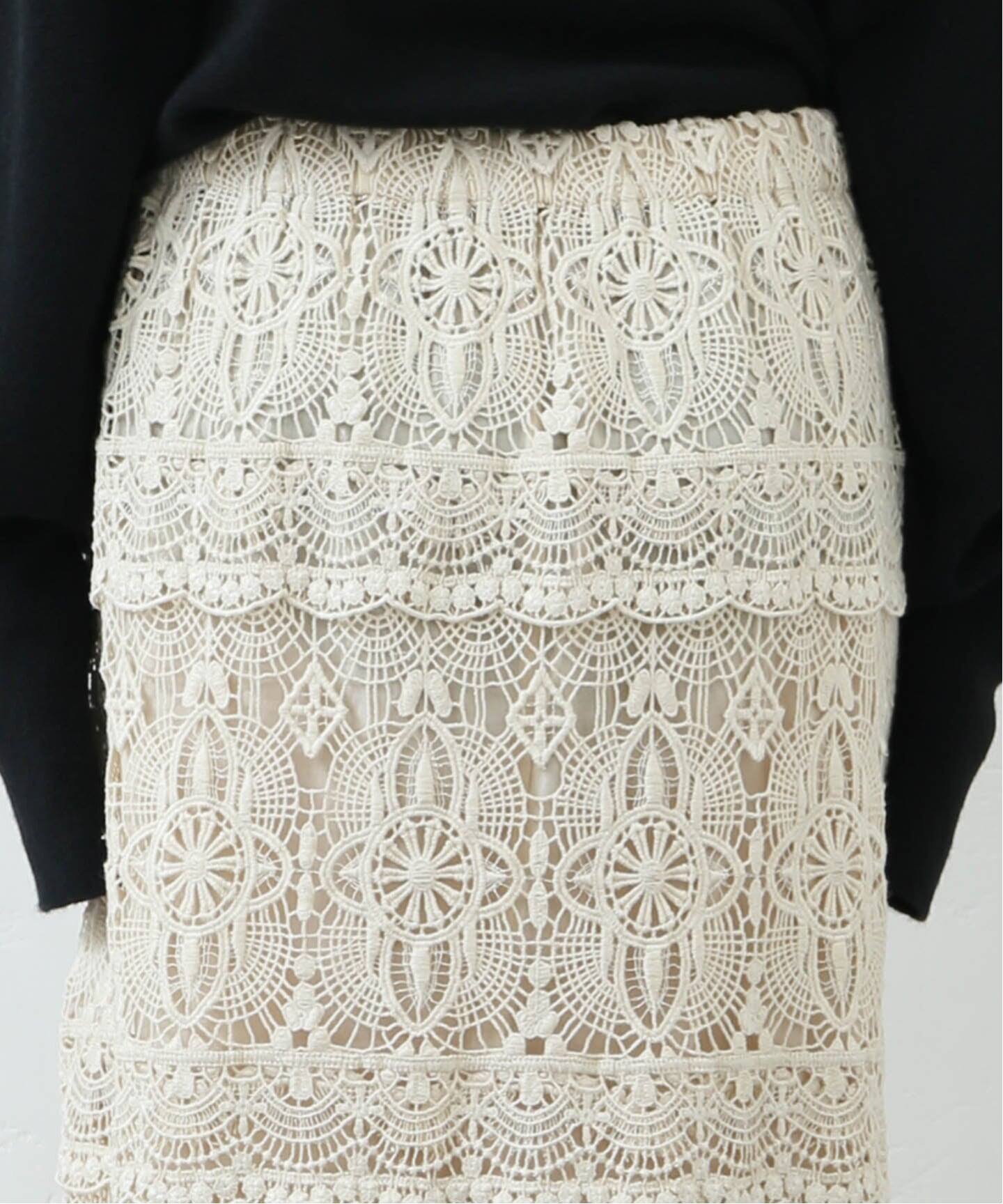 追加予約》レースMIX スカート（その他スカート）｜journal standard