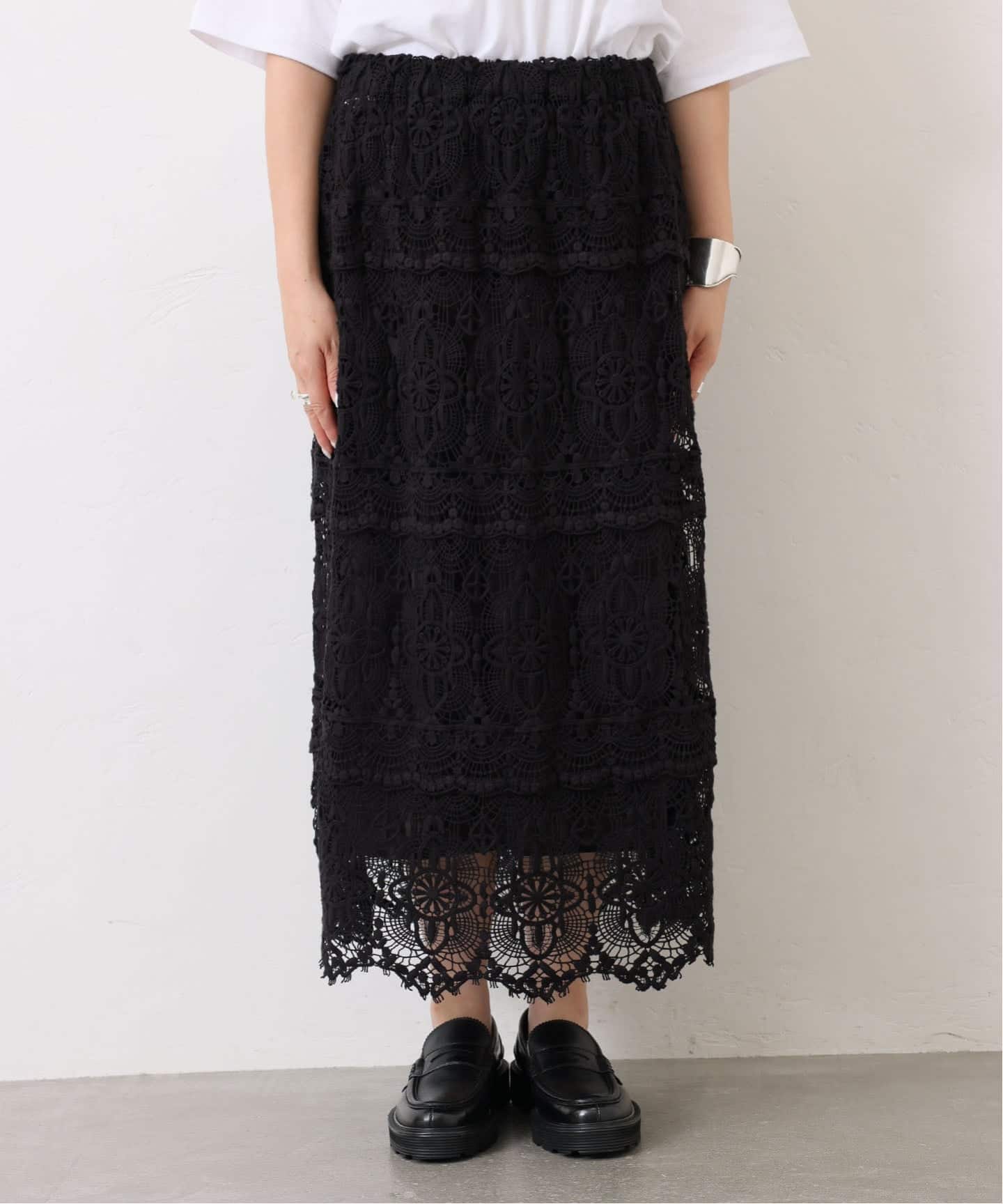 追加予約》レースMIX スカート（その他スカート）｜journal standard