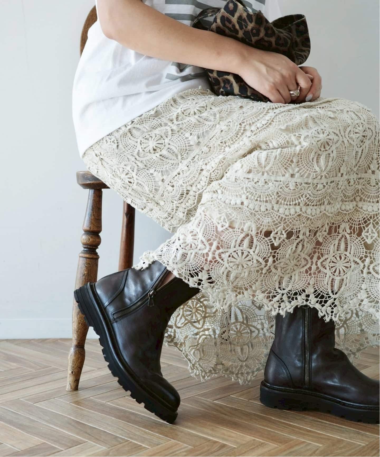 追加予約》レースMIX スカート（その他スカート）｜journal standard