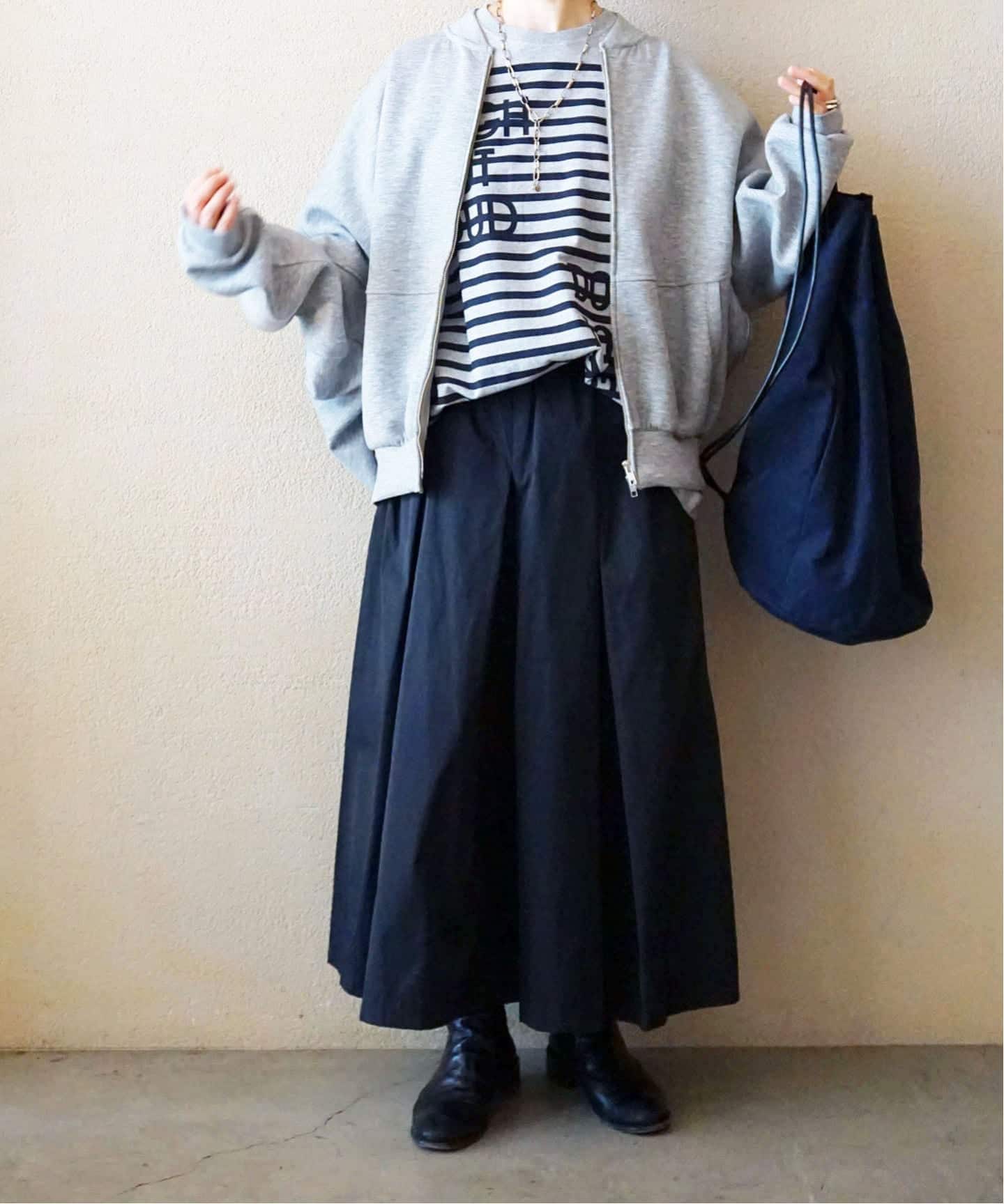 ジャーナルスタンダードラックス　SUNDAY プリーツスカート　ブラック TCメモリーボックスプリーツスカート（ロング・マキシ丈スカート