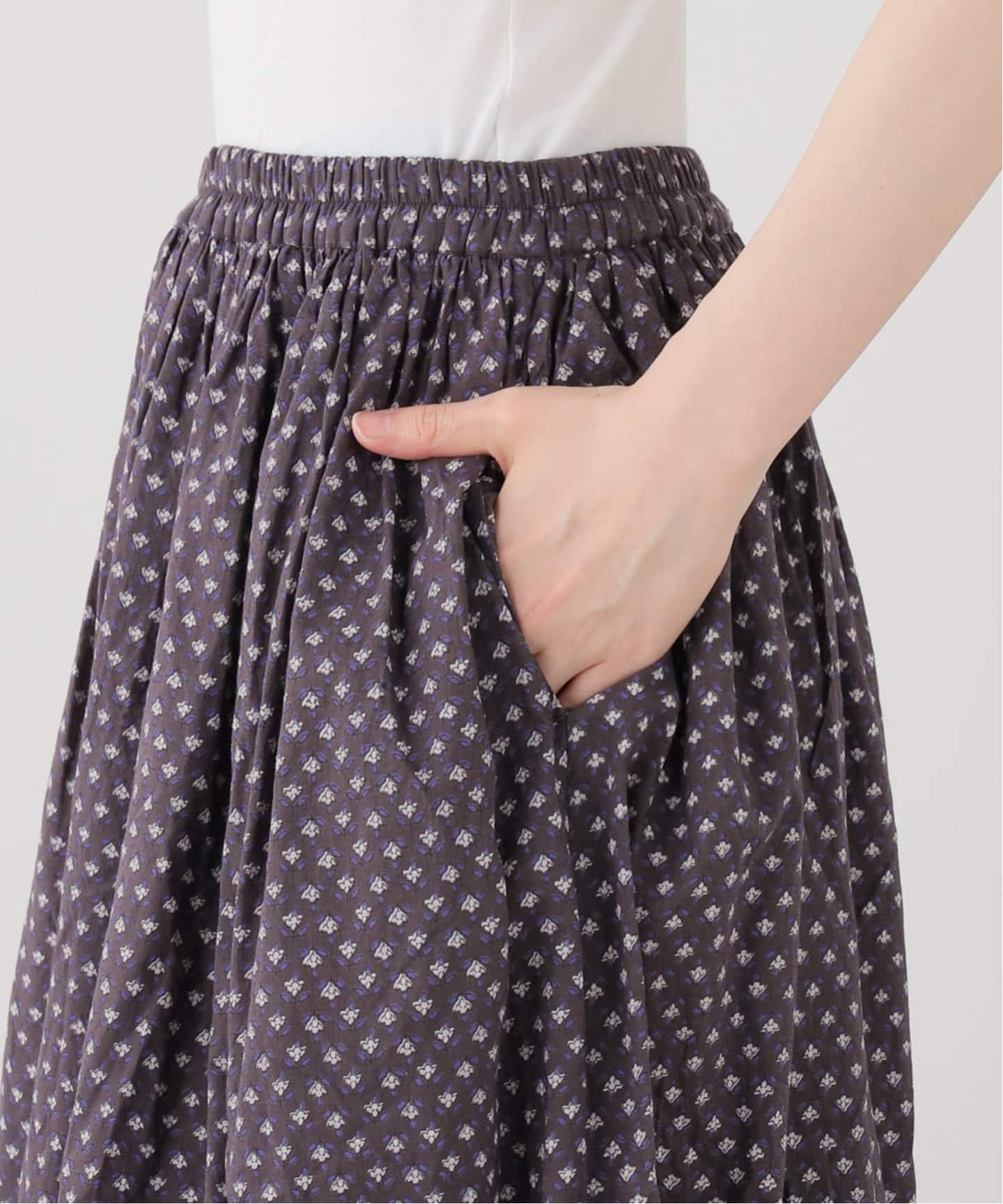 SOIL 】FLOWER PRINT GATHERED SKIRT（その他スカート）｜journal