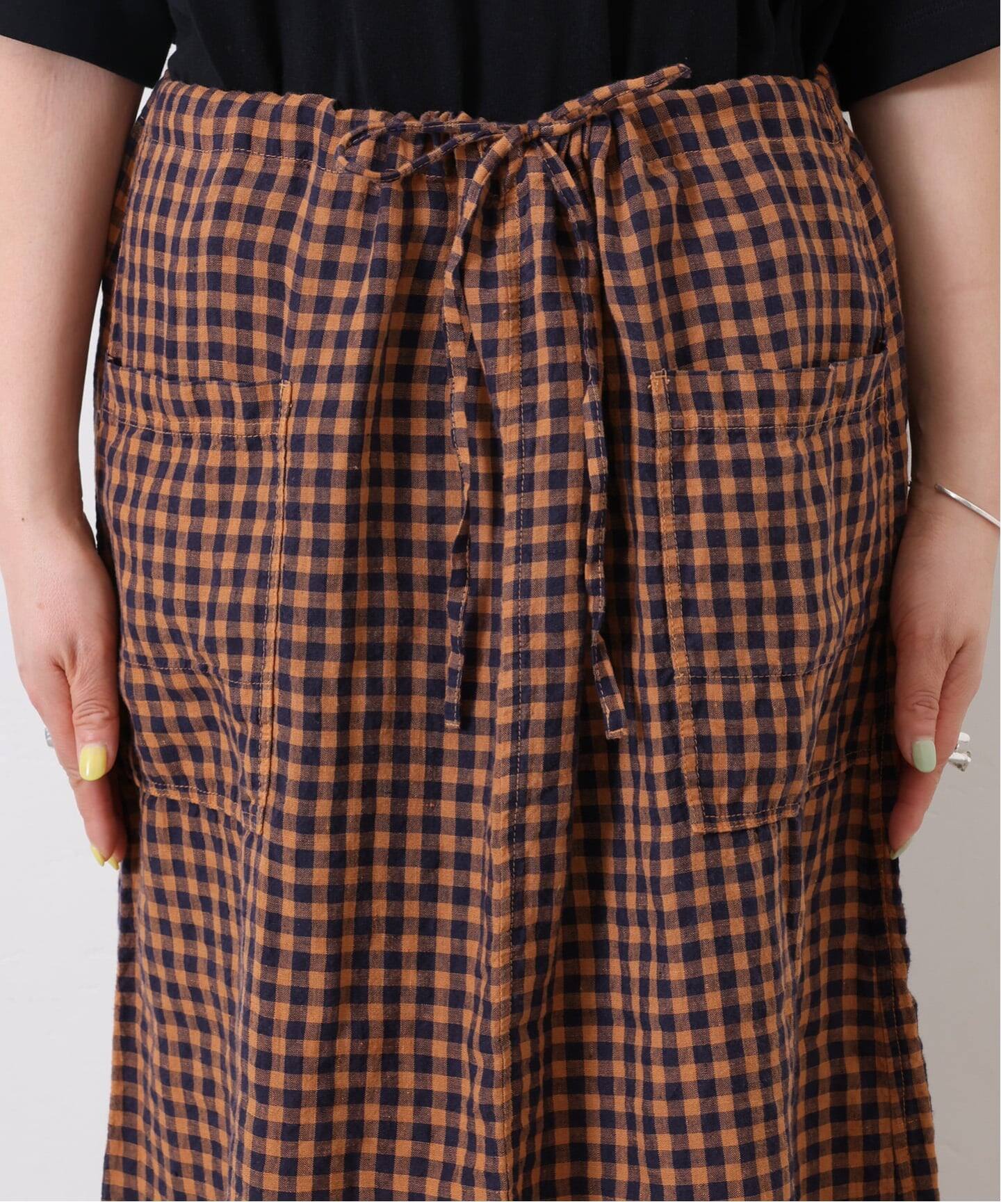 HTS】 LINEN CHECK EASY SKIRT（その他スカート）｜journal standard
