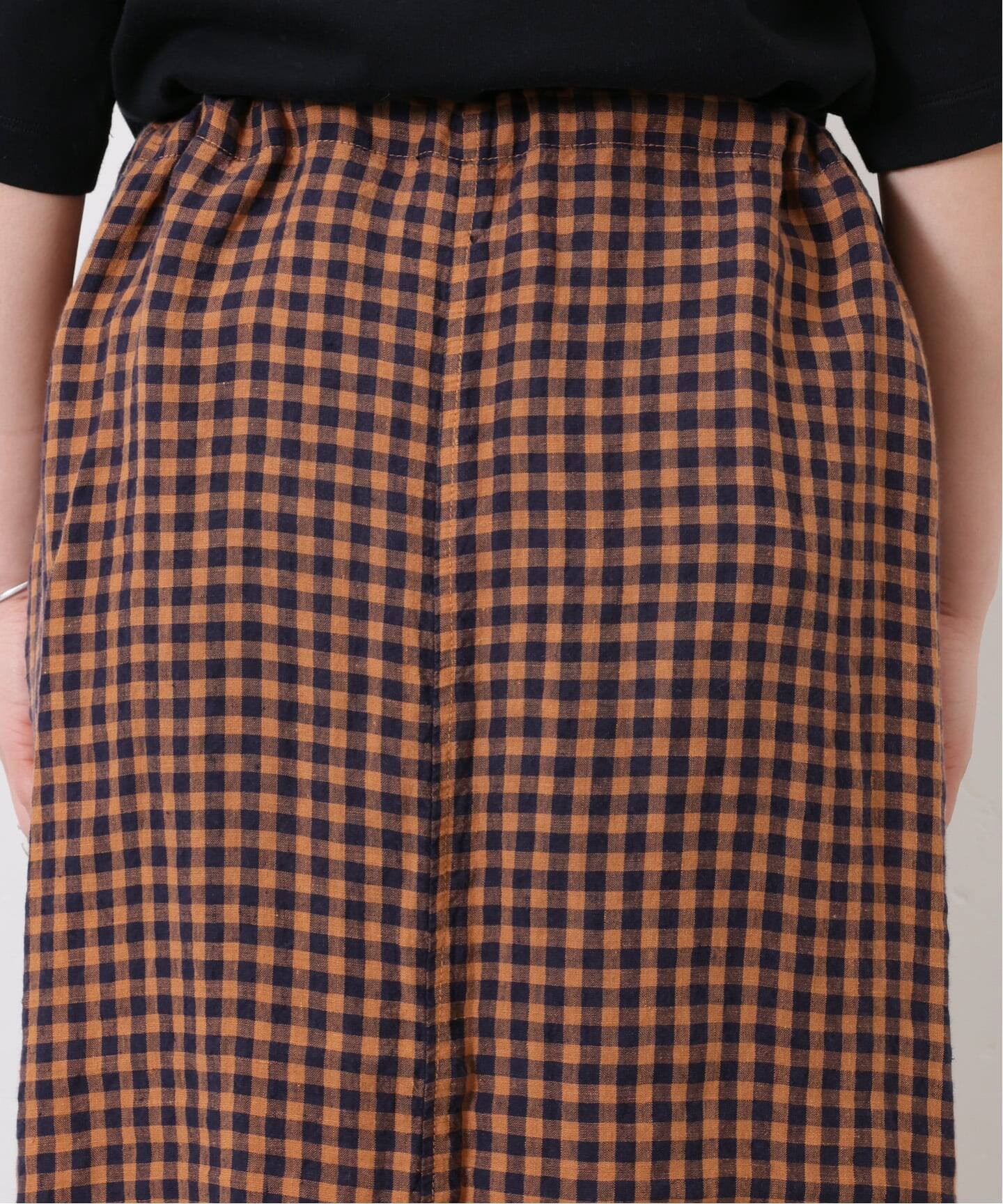 HTS】 LINEN CHECK EASY SKIRT（その他スカート）｜journal standard