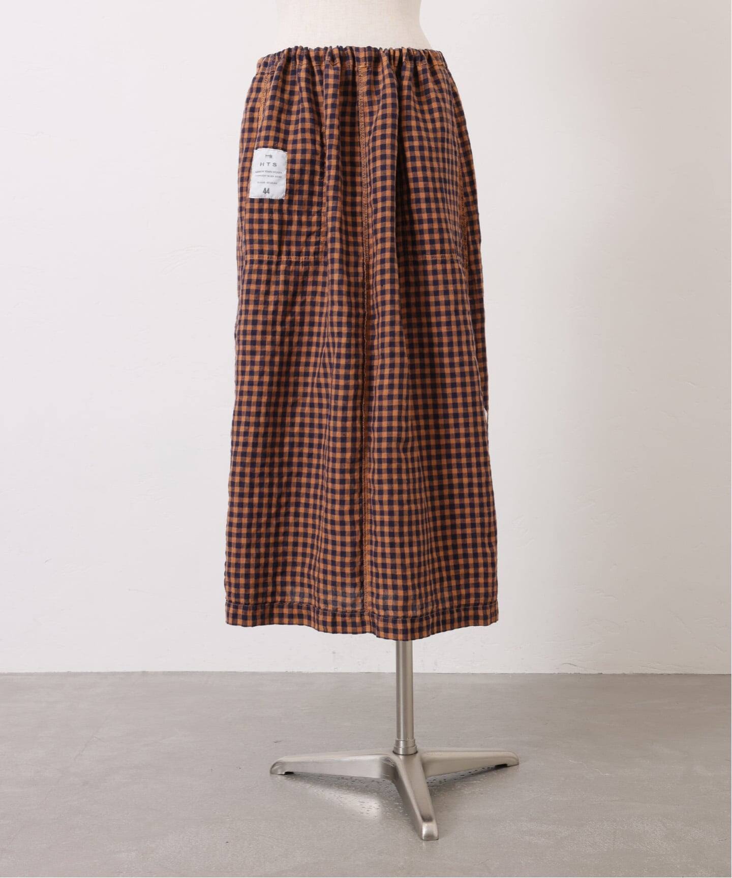 HTS】 LINEN CHECK EASY SKIRT（その他スカート）｜journal standard