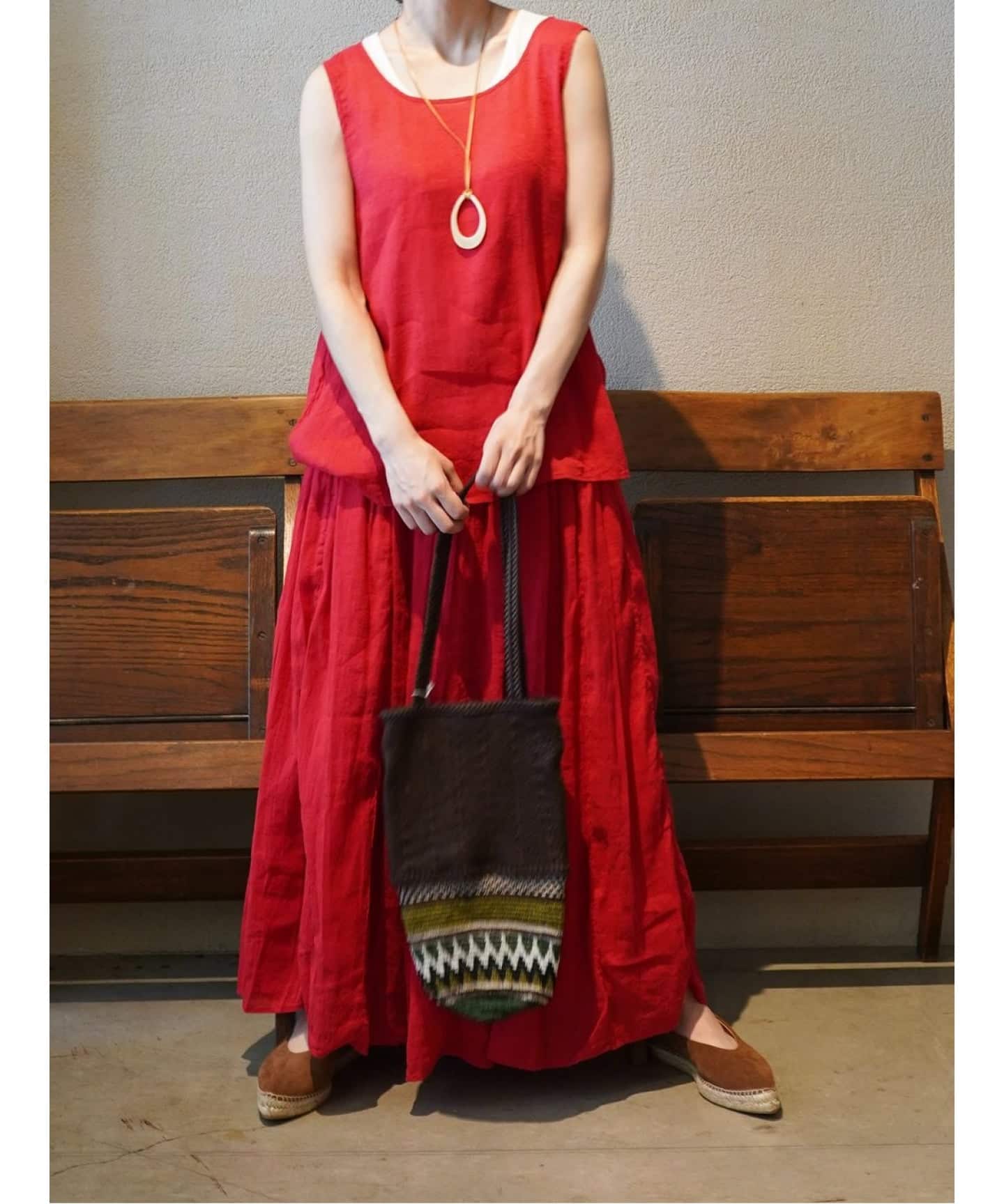 maison de soil】 PLAIN GATHERED SKIRT（ロング・マキシ丈スカート