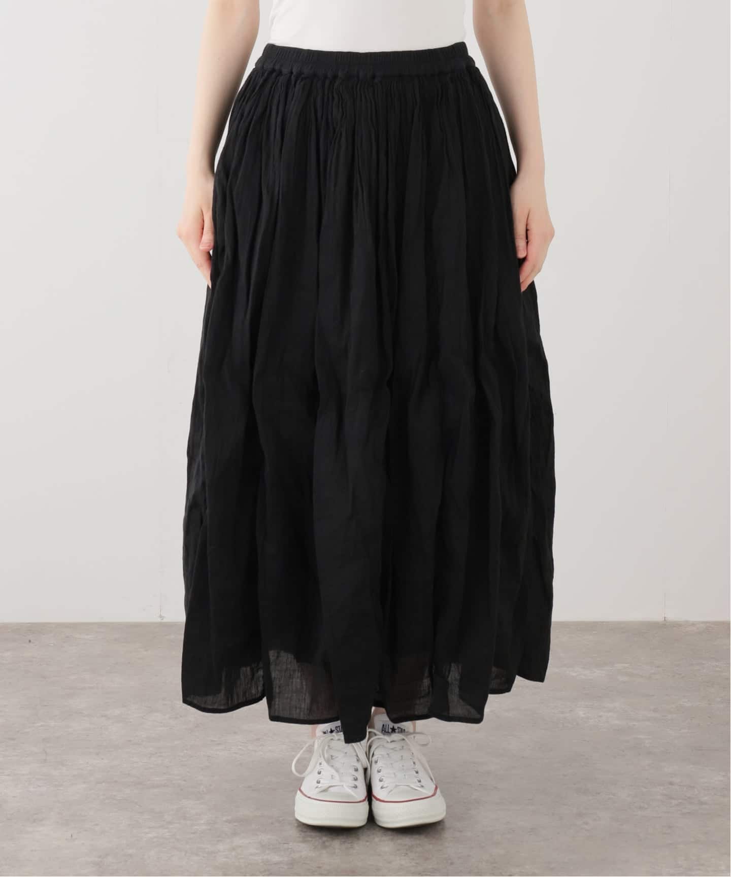 maison de soil】 PLAIN GATHERED SKIRT（ロング・マキシ丈スカート